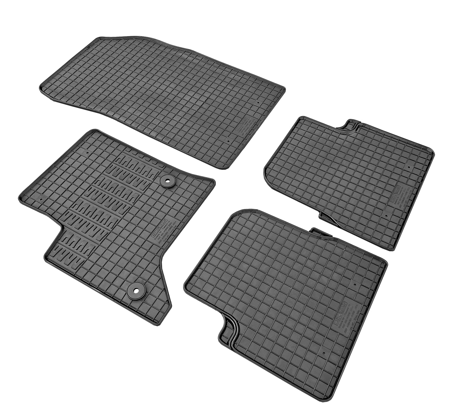 Set covorase auto din cauciuc Jeep Avenger 2024- , Hybrid; Fiat 600 2024-; Alfa Romeo Junior 2024- , Hybrid, Negre