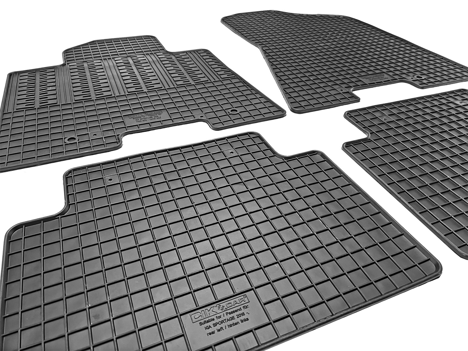 Set covorase auto din cauciuc Kia Sportage 2015-2021, Negre