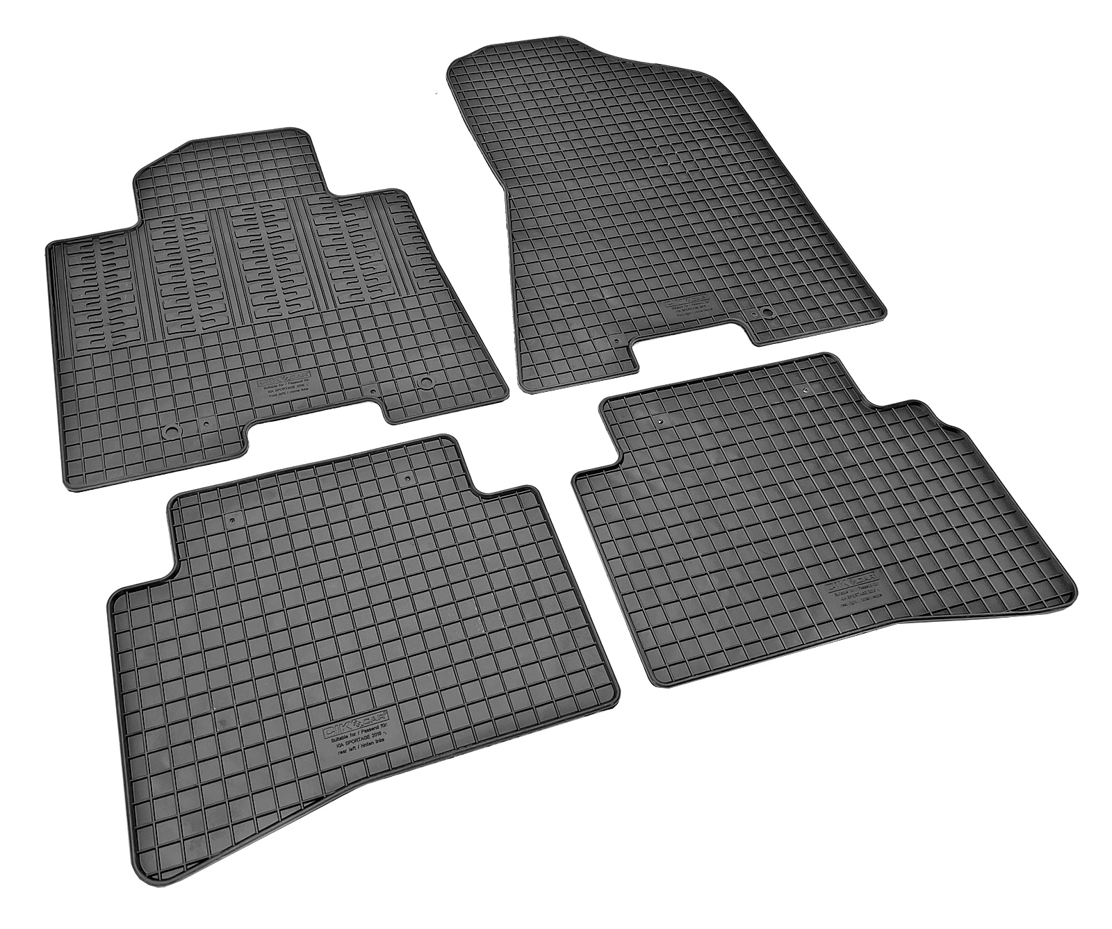 Set covorase auto din cauciuc Kia Sportage 2015-2021, Negre