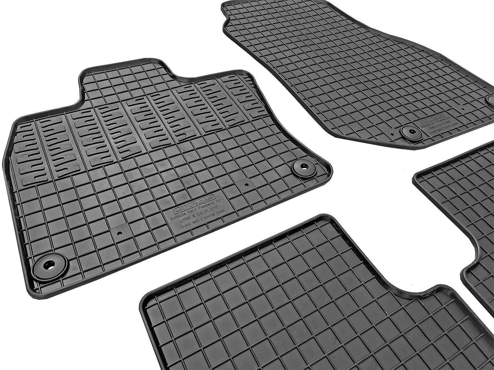 Set covorase auto din cauciuc Lynk & CO 01 2021-, Negre
