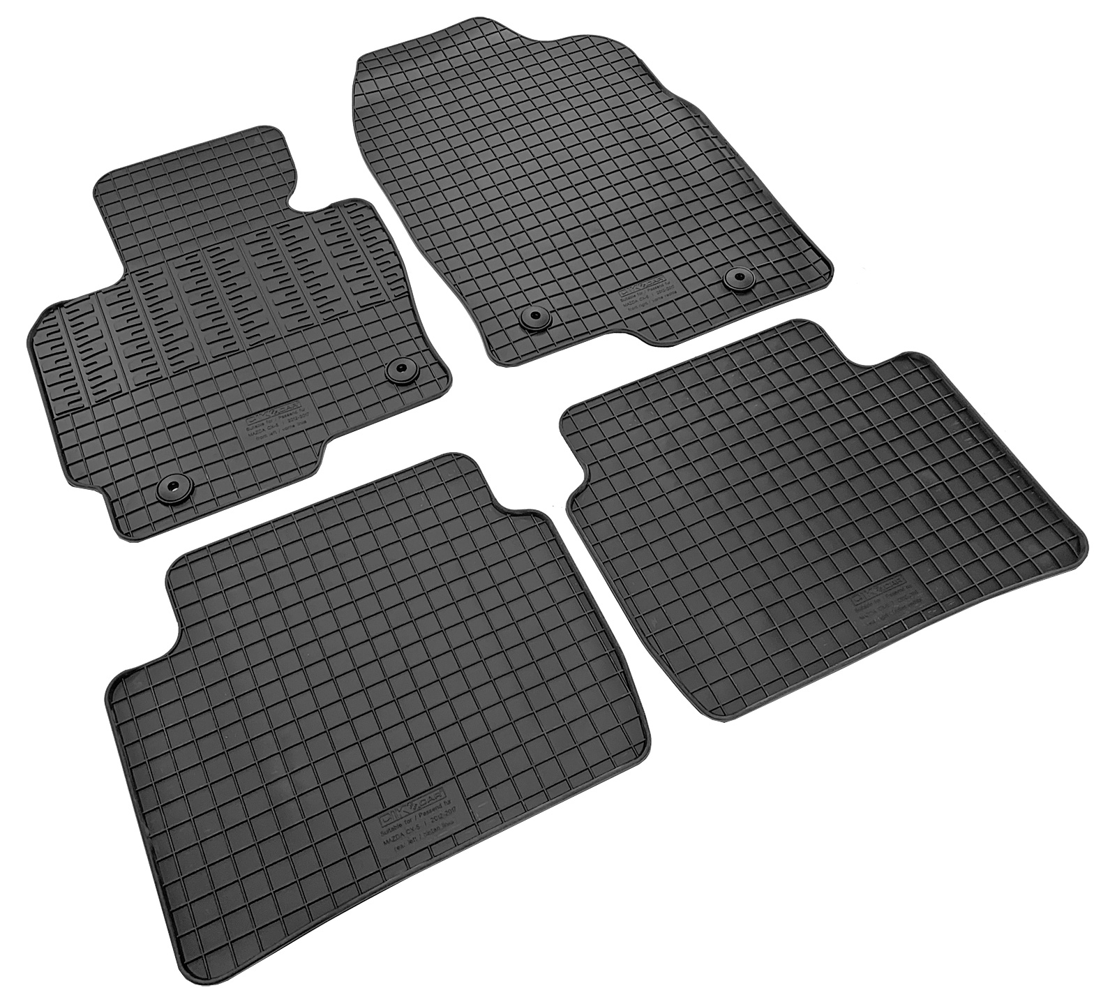 Set covorase auto din cauciuc Mazda CX5 (KE) 2012-2017, Negre