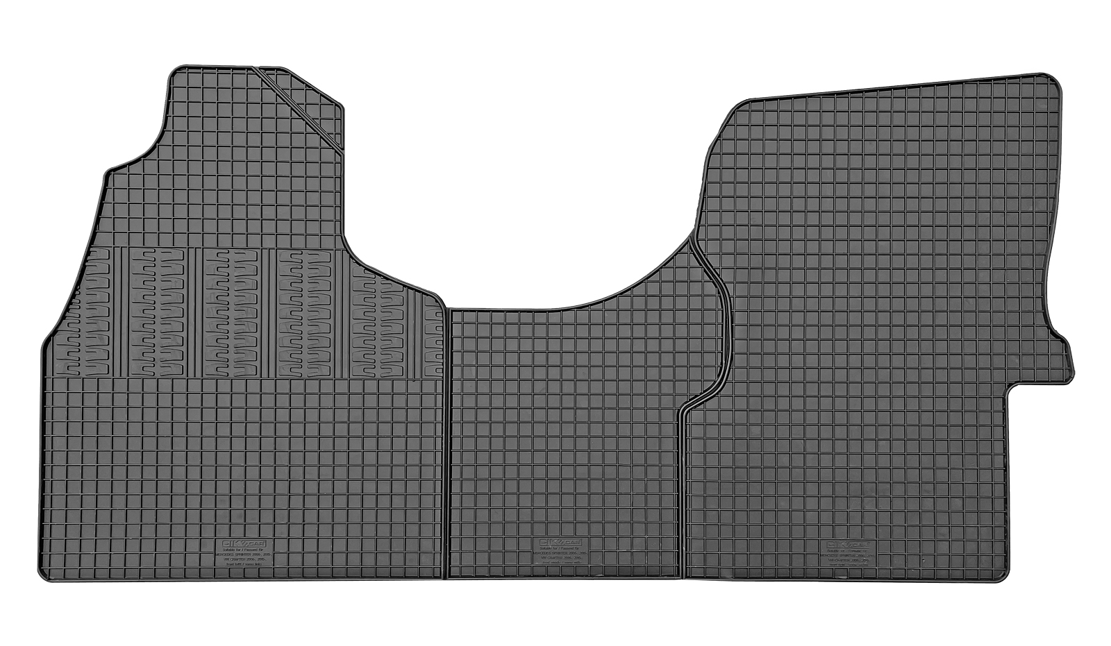 Set covorase auto din cauciuc Mercedes Sprinter 2006-2015, 2015-2018 (Facelift); VW Crafter 2006-2016, Negre