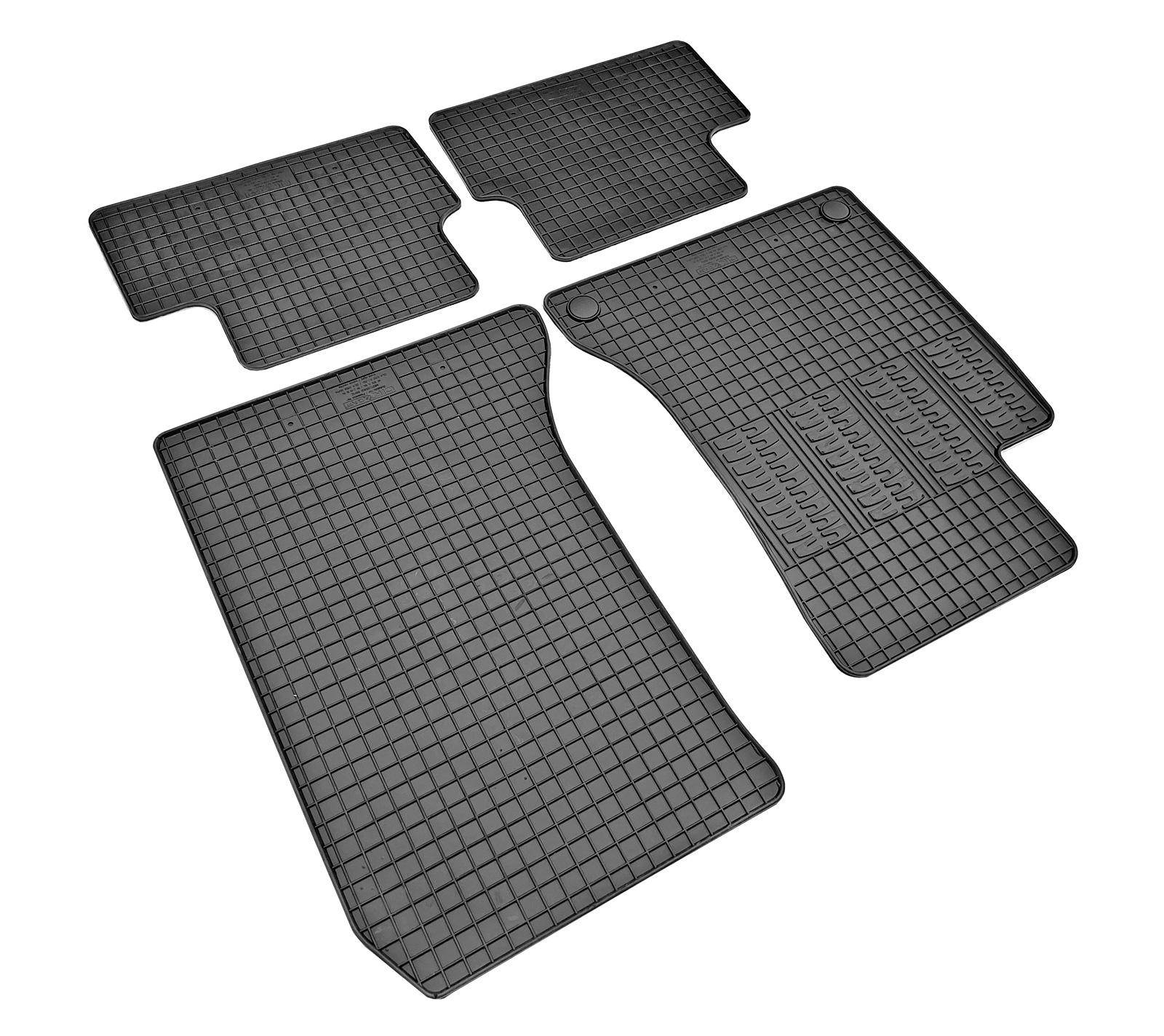 Set covorase auto din cauciuc Mercedes Clasa A (W176) 2013-2018; Clasa CLA C117 2013-2019; Clasa B W246 2011-2019; Clasa GLA X156 2014-2020, Negre