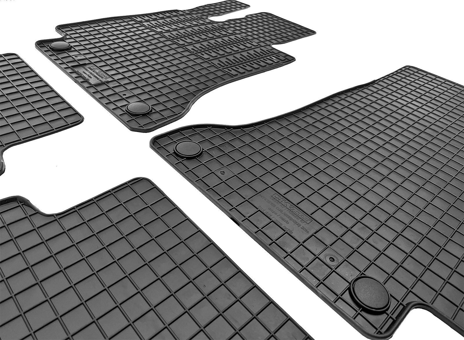 Set covorase auto din cauciuc Mercedes Clasa C (W205) Coupe, Cabrio, 2015-2021, Negre