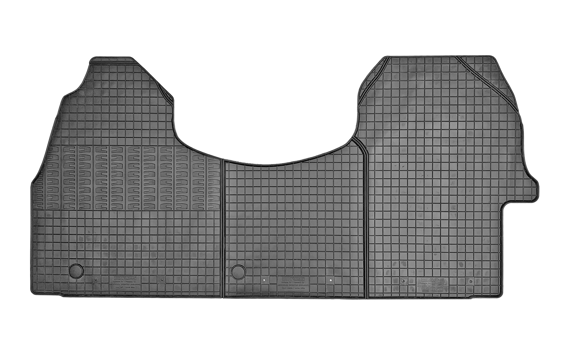 Set covorase auto din cauciuc Mercedes Sprinter 2018- (B910) (FWD - tractiune fata), Negre