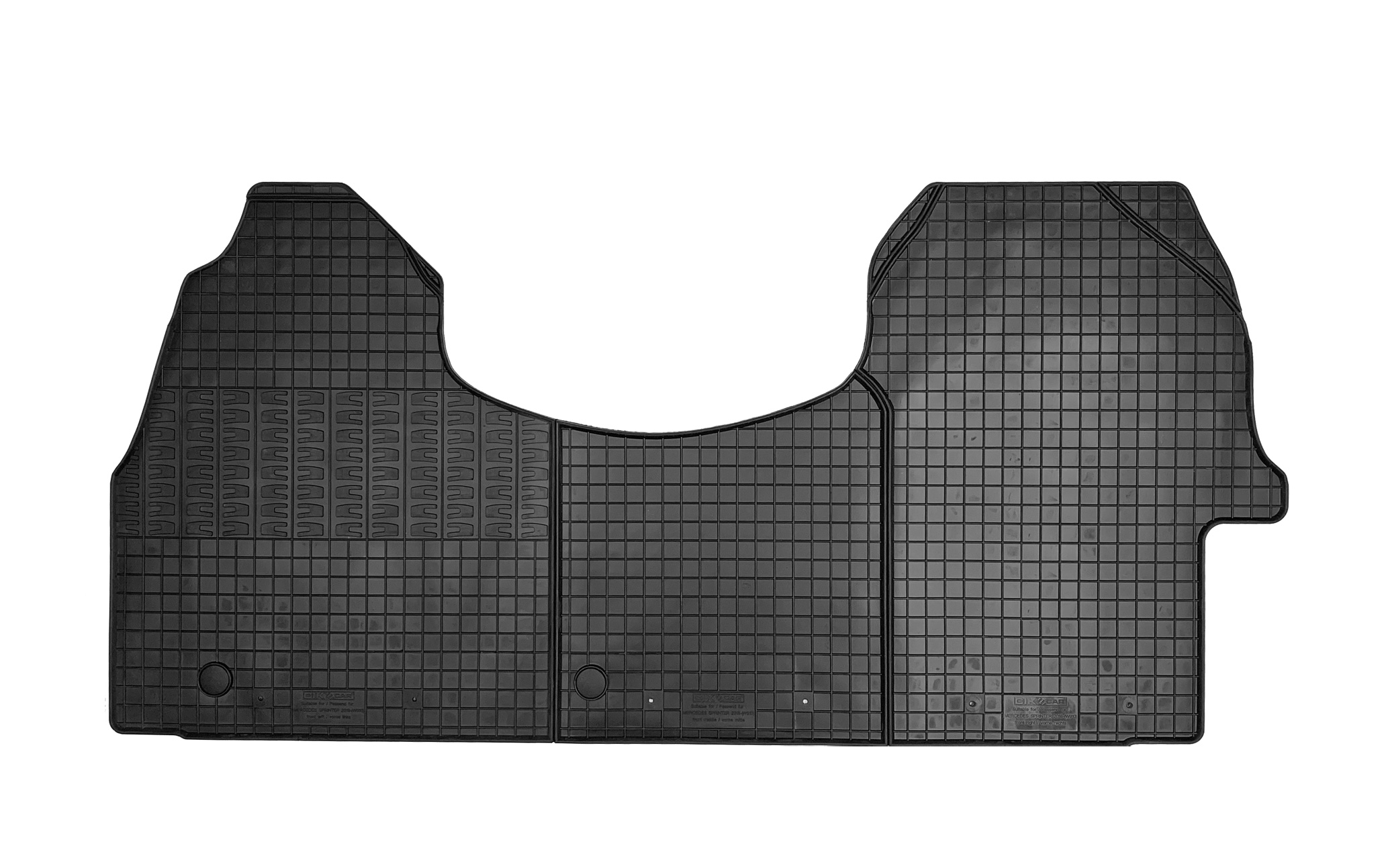 Set covorase auto din cauciuc Mercedes Sprinter 2018- (B910) (FWD - tractiune fata), Negre