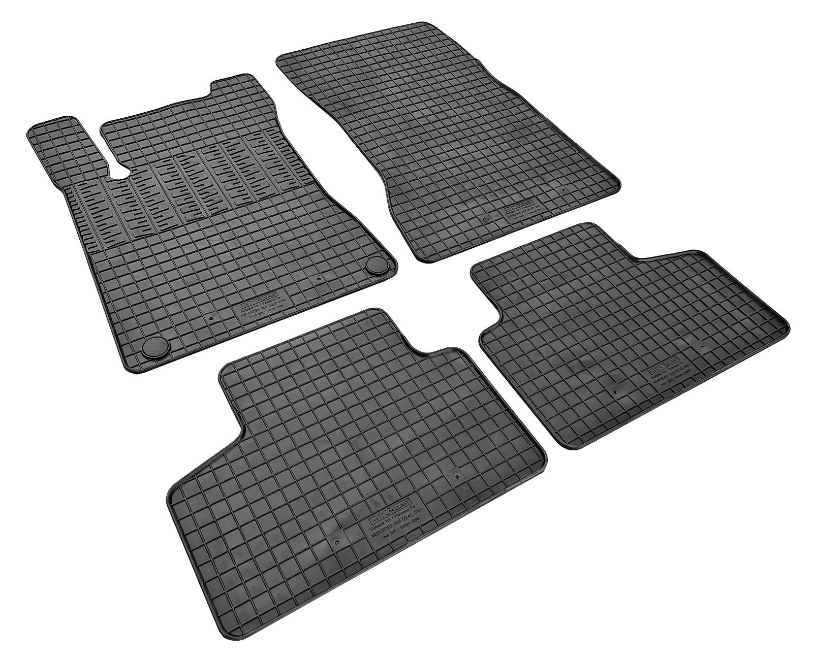 Set covorase auto din cauciuc Mercedes Clasa GLB (X247) 2019-, SUV,, Negre