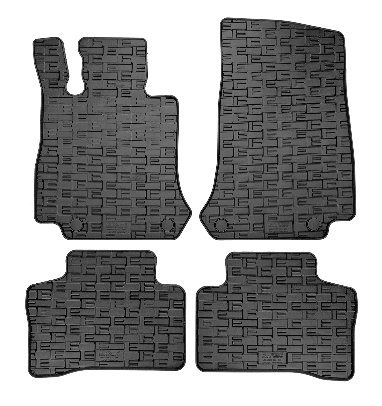 Set covorase auto din cauciuc Mercedes EQC (N293) 2019- , Negre