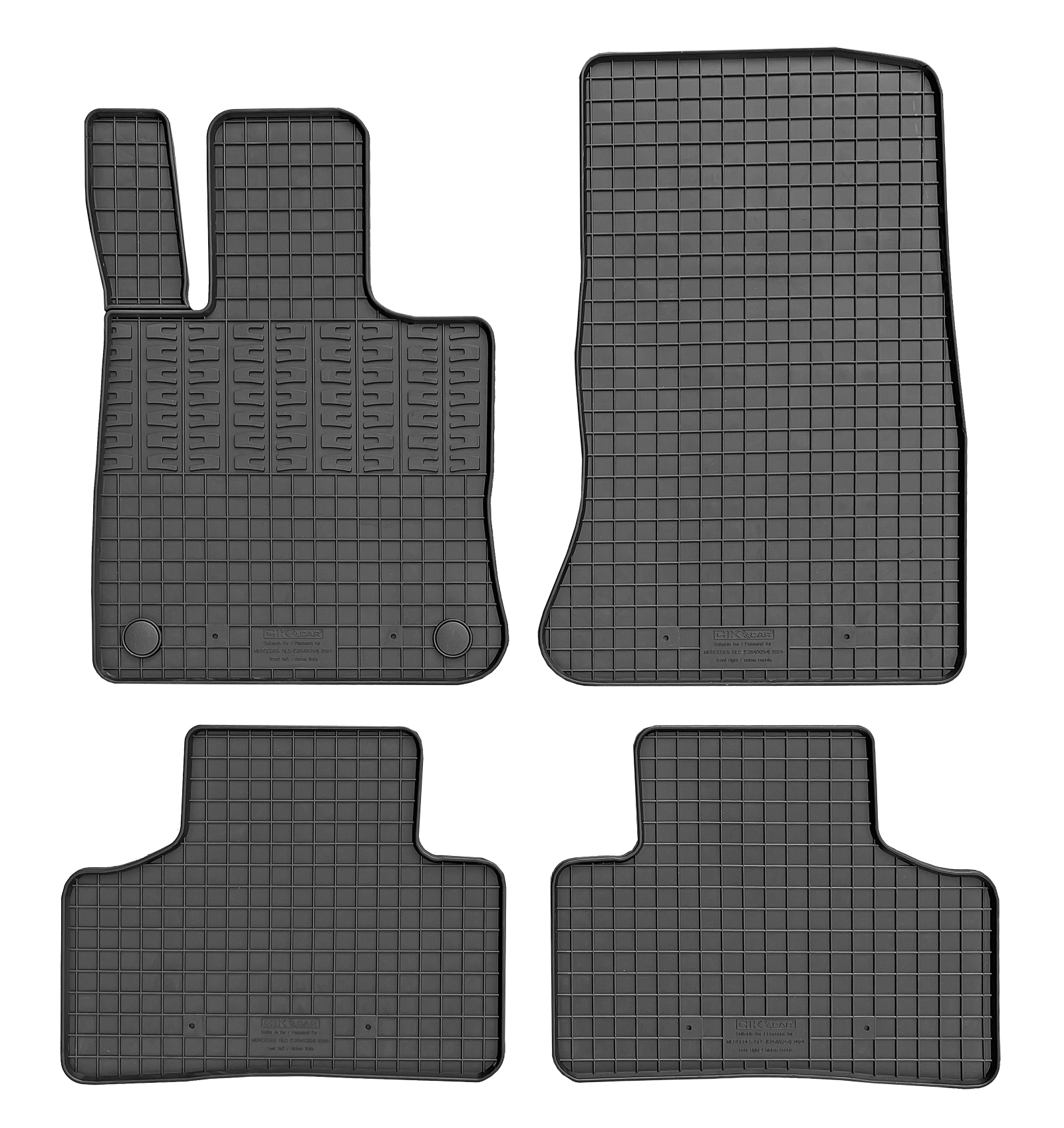 Set covorase auto din cauciuc Mercedes Clasa GLC (X254) / GLC Coupe (C254 ) 2024-, Negre