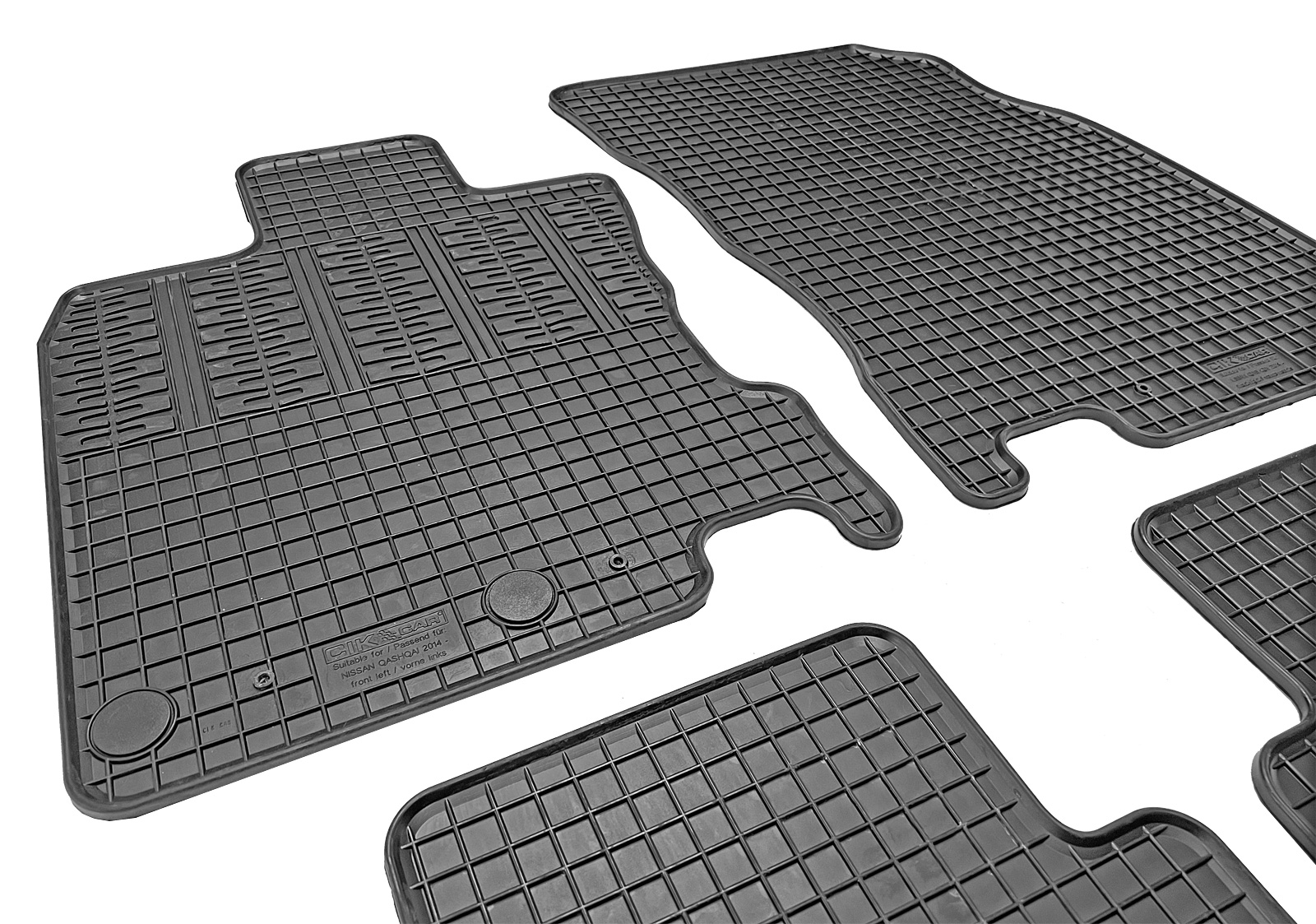 Set covorase auto din cauciuc Nissan Qashqai (J11) 2014-2021, Negre