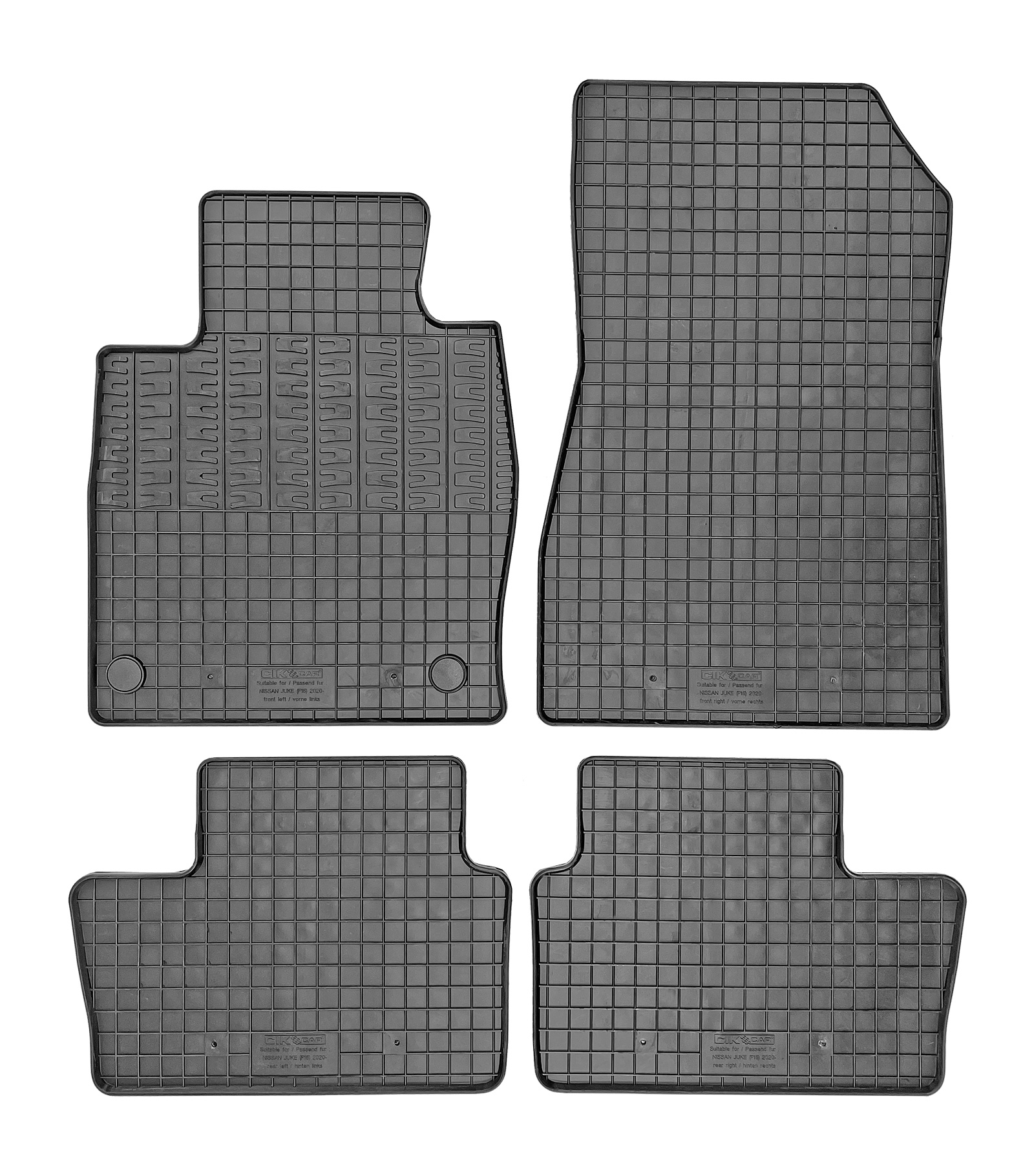 Set covorase auto din cauciuc Nissan Juke (F16) 2019-, Negre