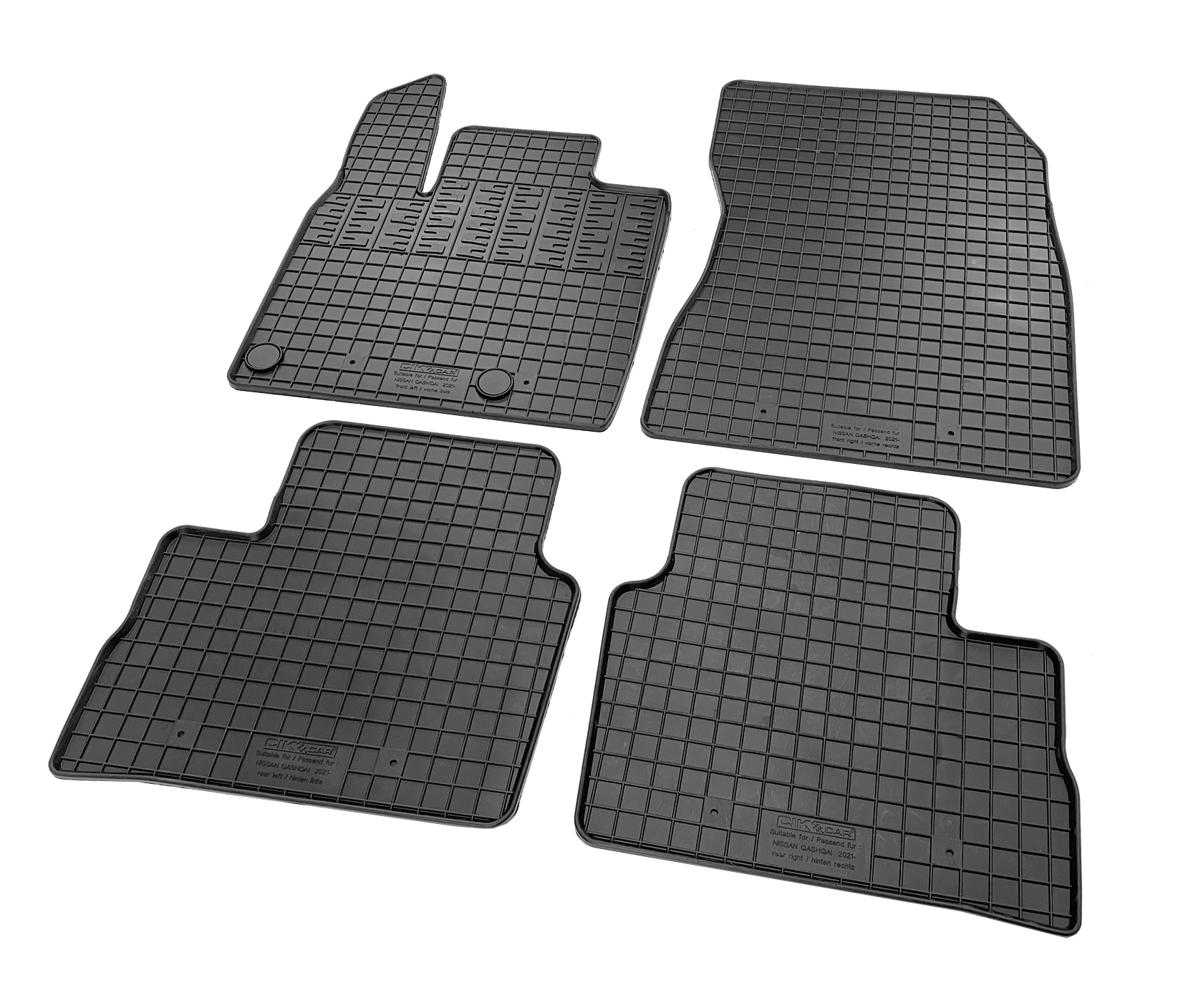 Set covorase auto din cauciuc Nissan Qashqai (J12) 2020-, Negre
