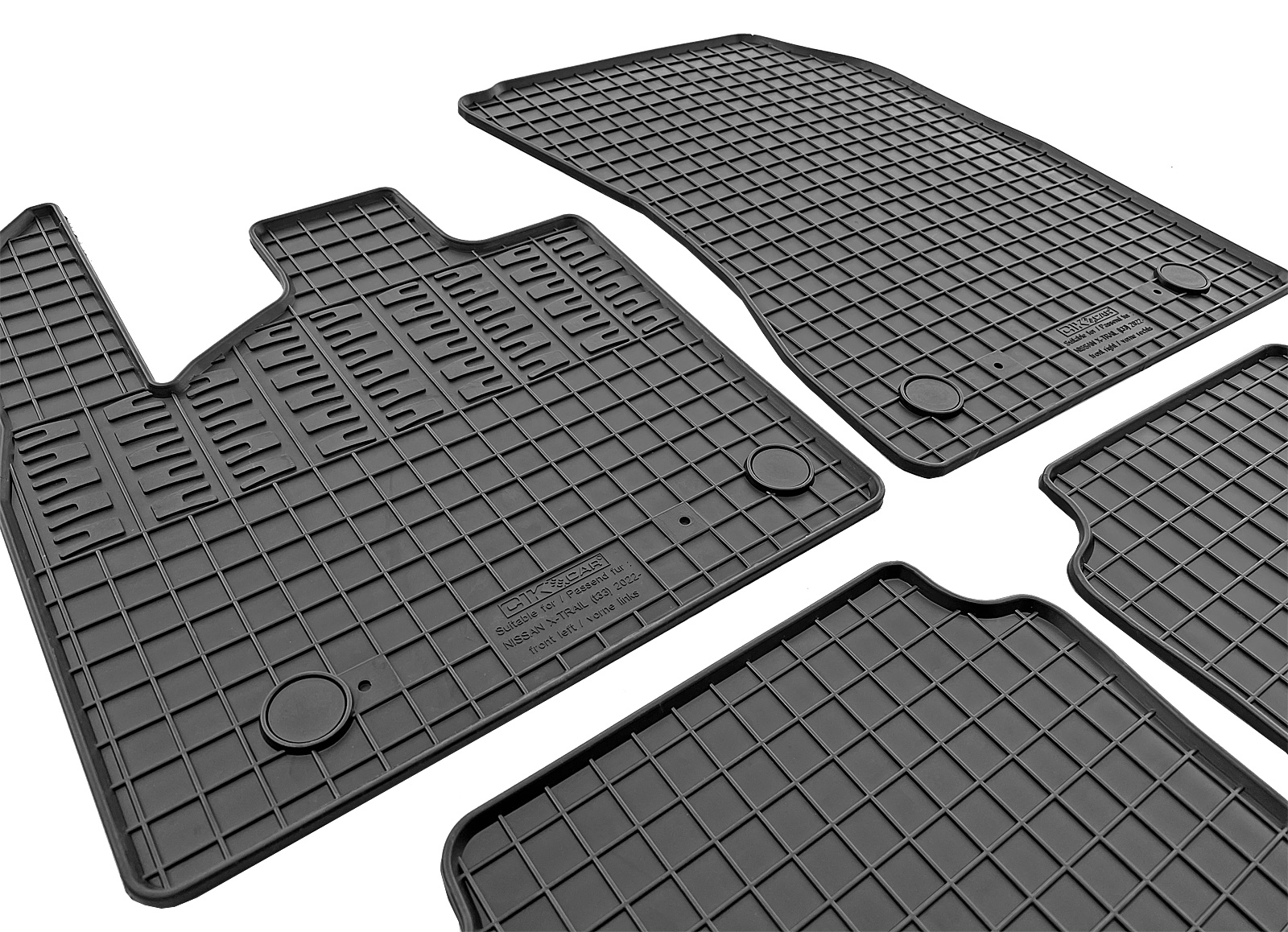 Set covorase auto din cauciuc Nissan X-Trail (T33) 2022-, E-Power, Negre