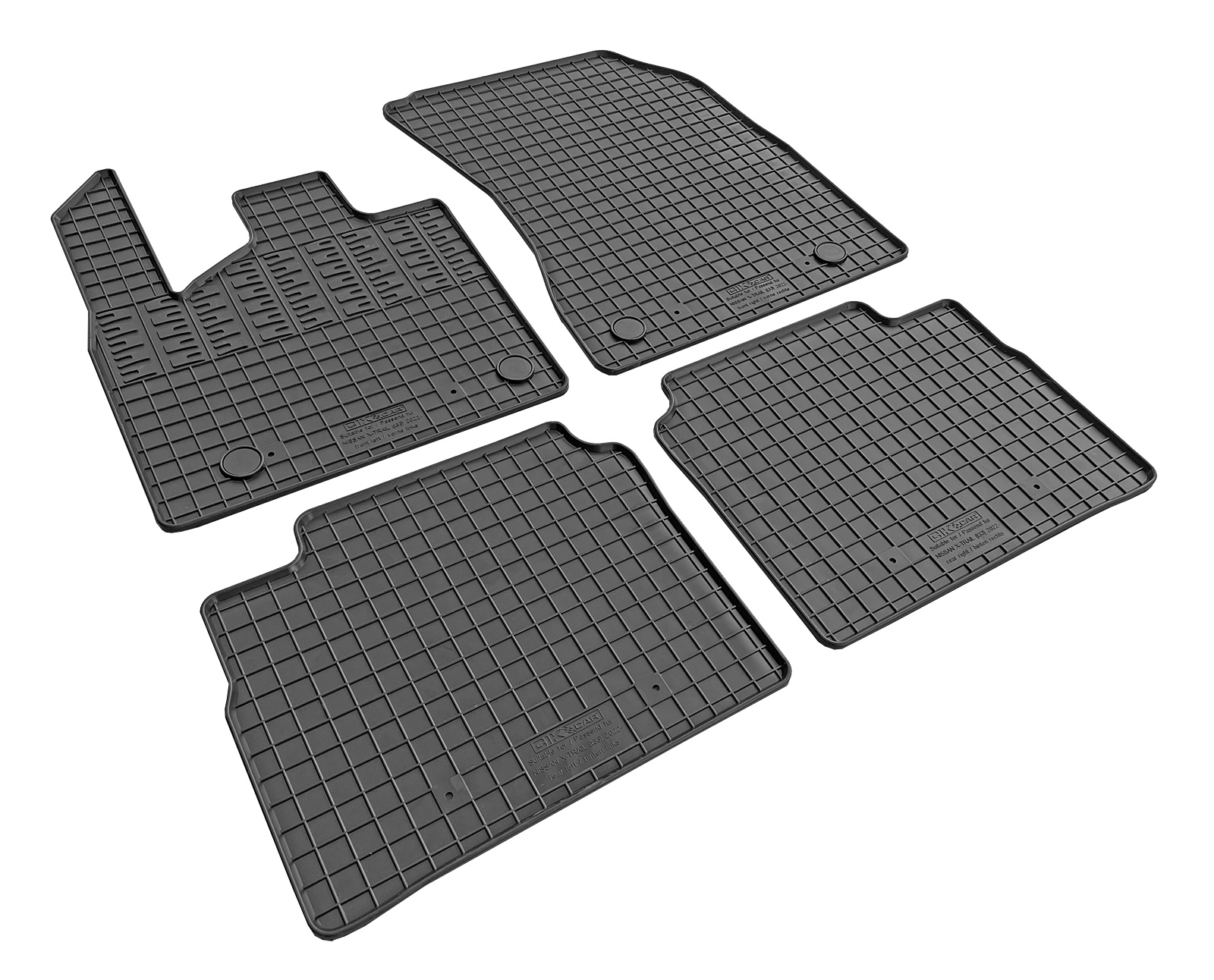 Set covorase auto din cauciuc Nissan X-Trail (T33) 2022-, E-Power, Negre