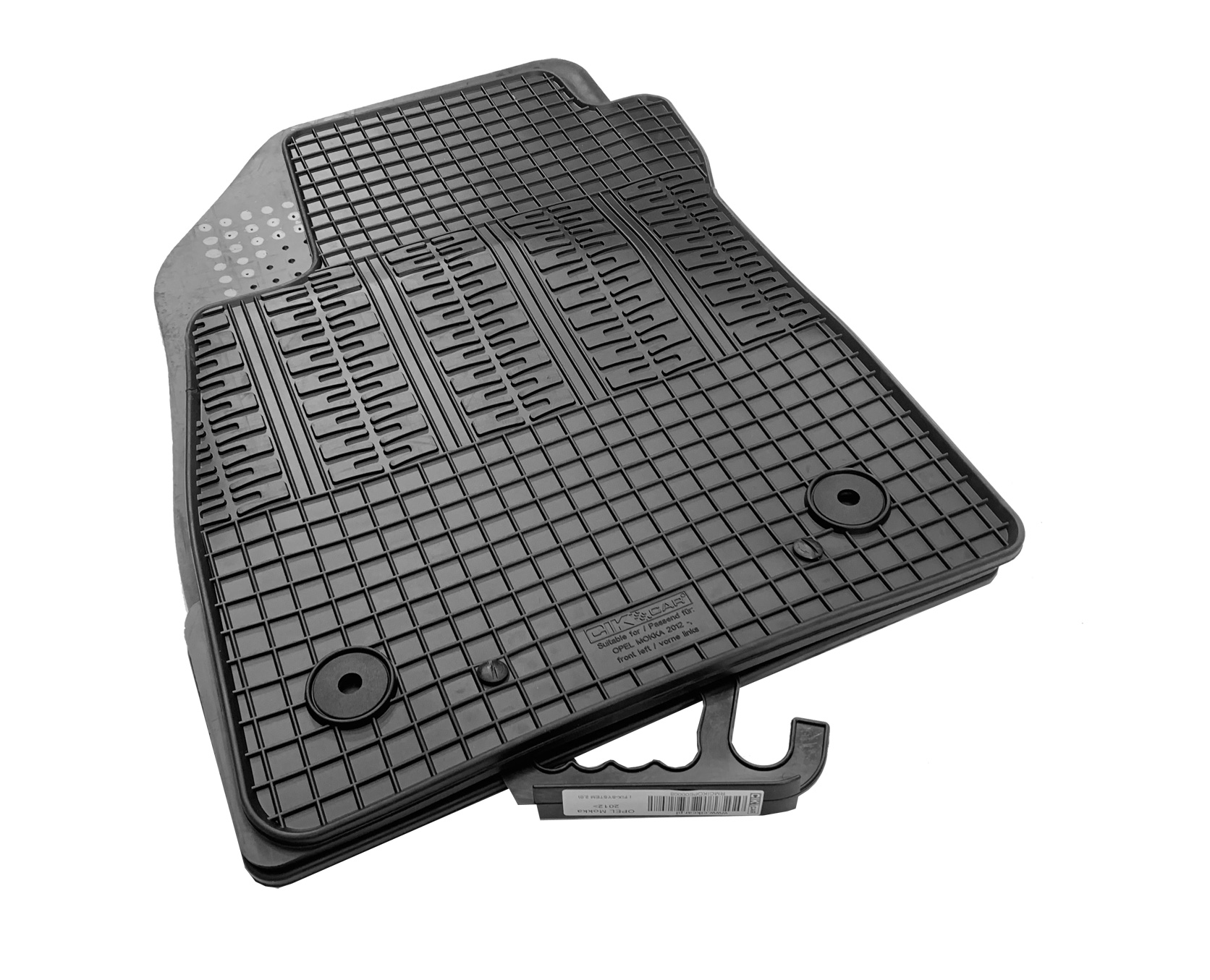 Set covorase auto din cauciuc Opel Mokka 2012-2016; Chevrolet Trax 2013-2022, Negre