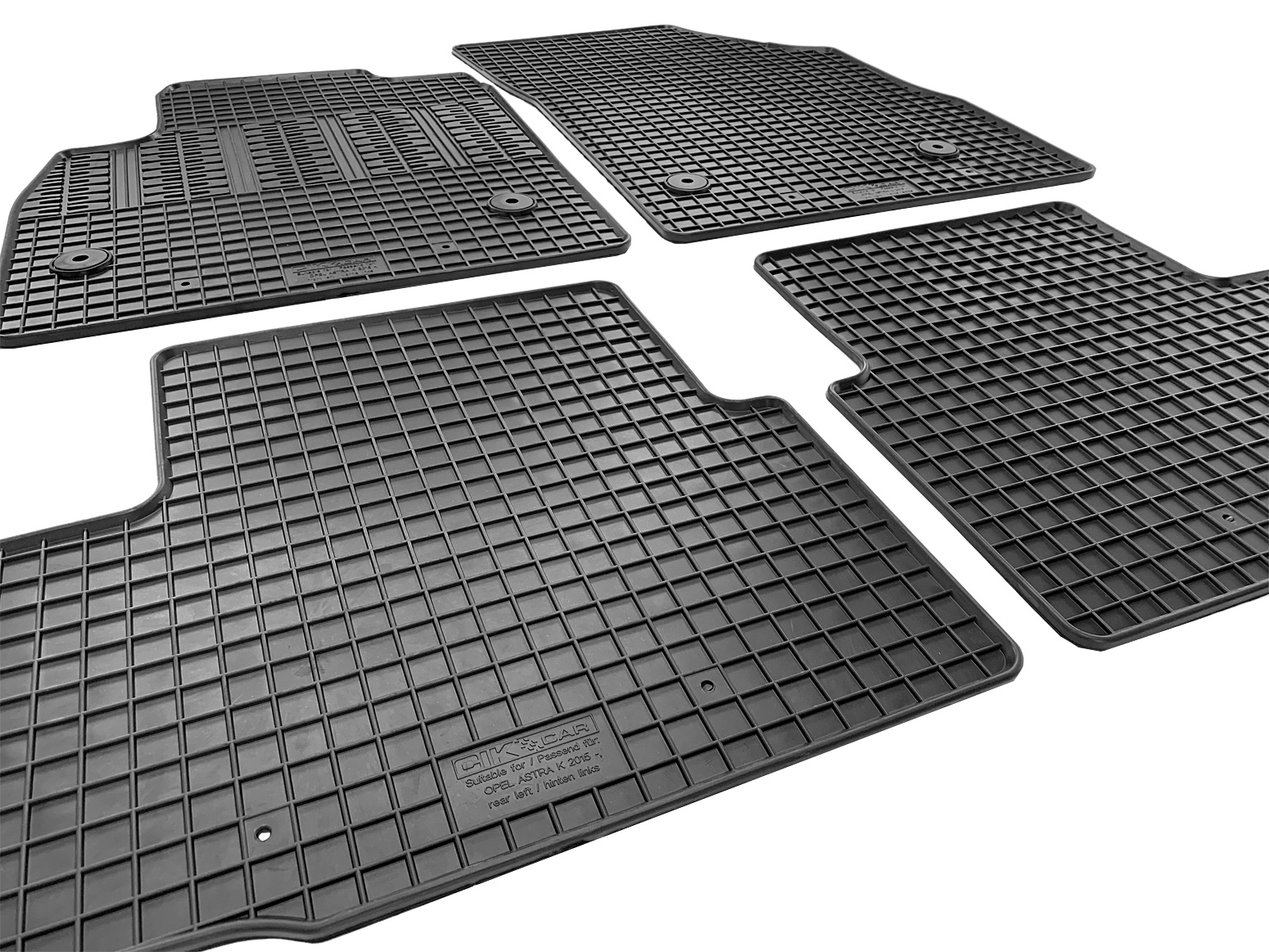 Set covorase auto din cauciuc Opel Astra K 2015-2022, Negre