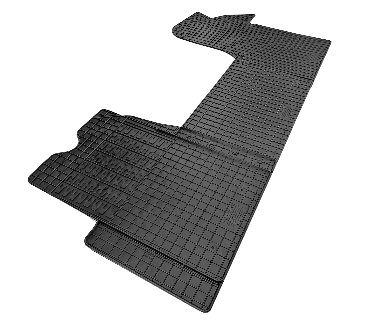 Set covorase auto din cauciuc Opel Movano A (X70) 1998- 2010; Movano B 2010-2020; Renault Master 2 1998-2010; Master 3 2010-; Nissan Nv400 2011- 3 locuri, Negre