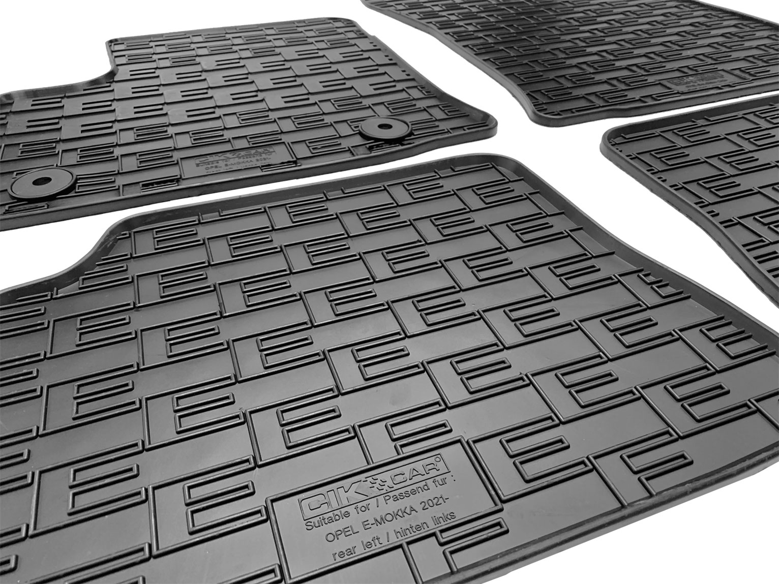 Set covorase auto din cauciuc Opel E-Mokka 2021-, Negre