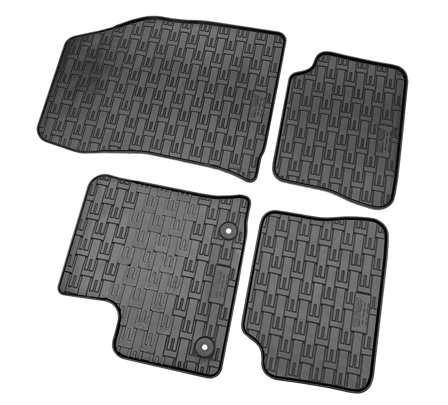 Set covorase auto din cauciuc Opel E-Mokka 2021-, Negre