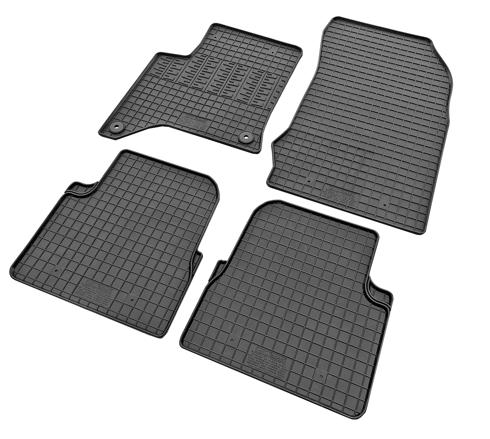 Set covorase auto din cauciuc Opel Corsa F 2024- Hybrid; Opel Mokka 2024- Hybrid; Citroen C4 2024- Hybrid; Peugeot 208 2 2024- Hybrid; Peugeot 2008 2 2024- Hybrid; DS3 Crossback 2024- Hybrid; Lancia Ypsilon 2024- Hybrid, Negre