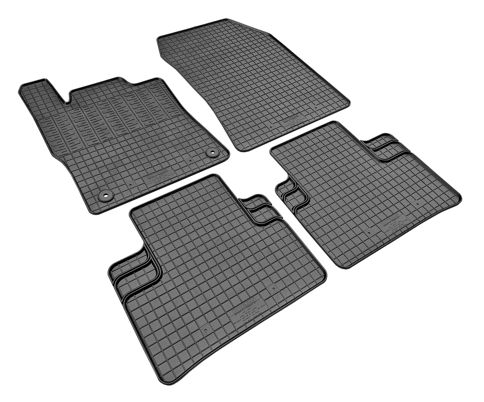 Set covorase auto din cauciuc Peugeot 408 2023-; Peugeot 308 Hatchback, Combi 2021-; Citroen DS4 2021-; Opel Astra L 2022-, Negre