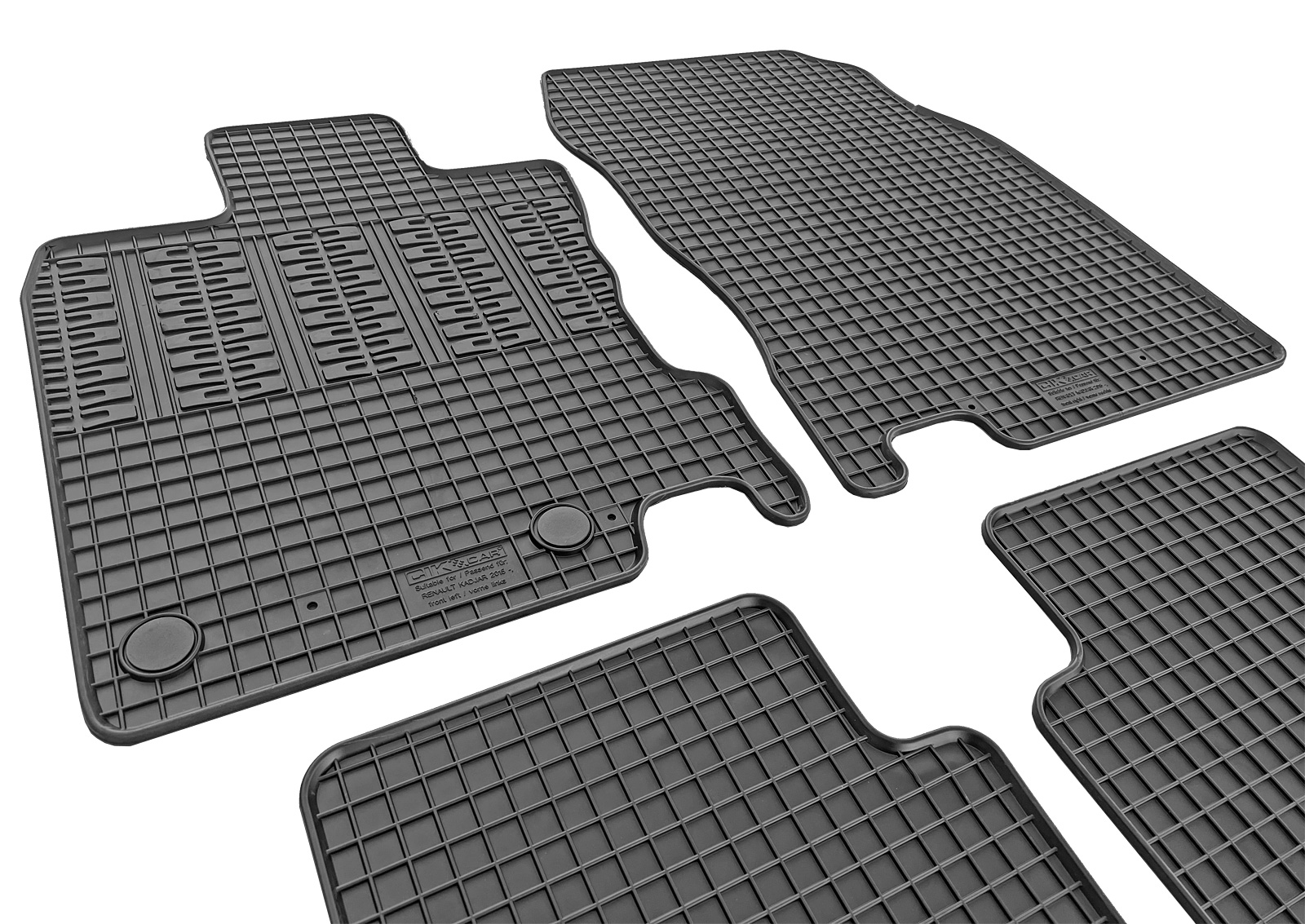 Set covorase auto din cauciuc Renault Kadjar 2015-2022, Negre