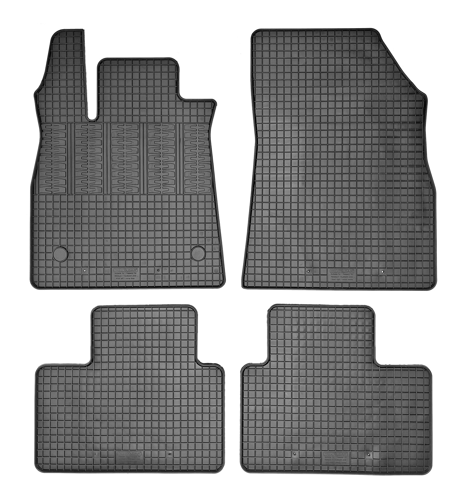 Set covorase auto din cauciuc Renault Talisman 2015-, Negre