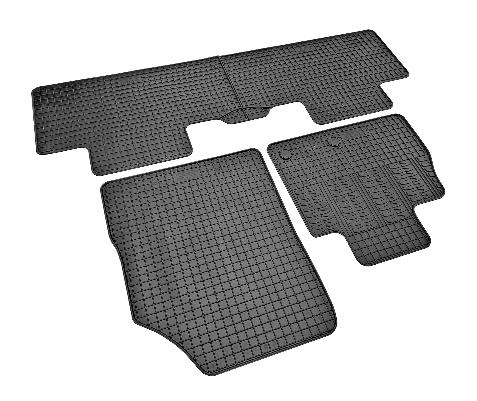 Set covorase auto din cauciuc Renault Scenic 2016-2022; Grand Scenic 2016-2022, Negre