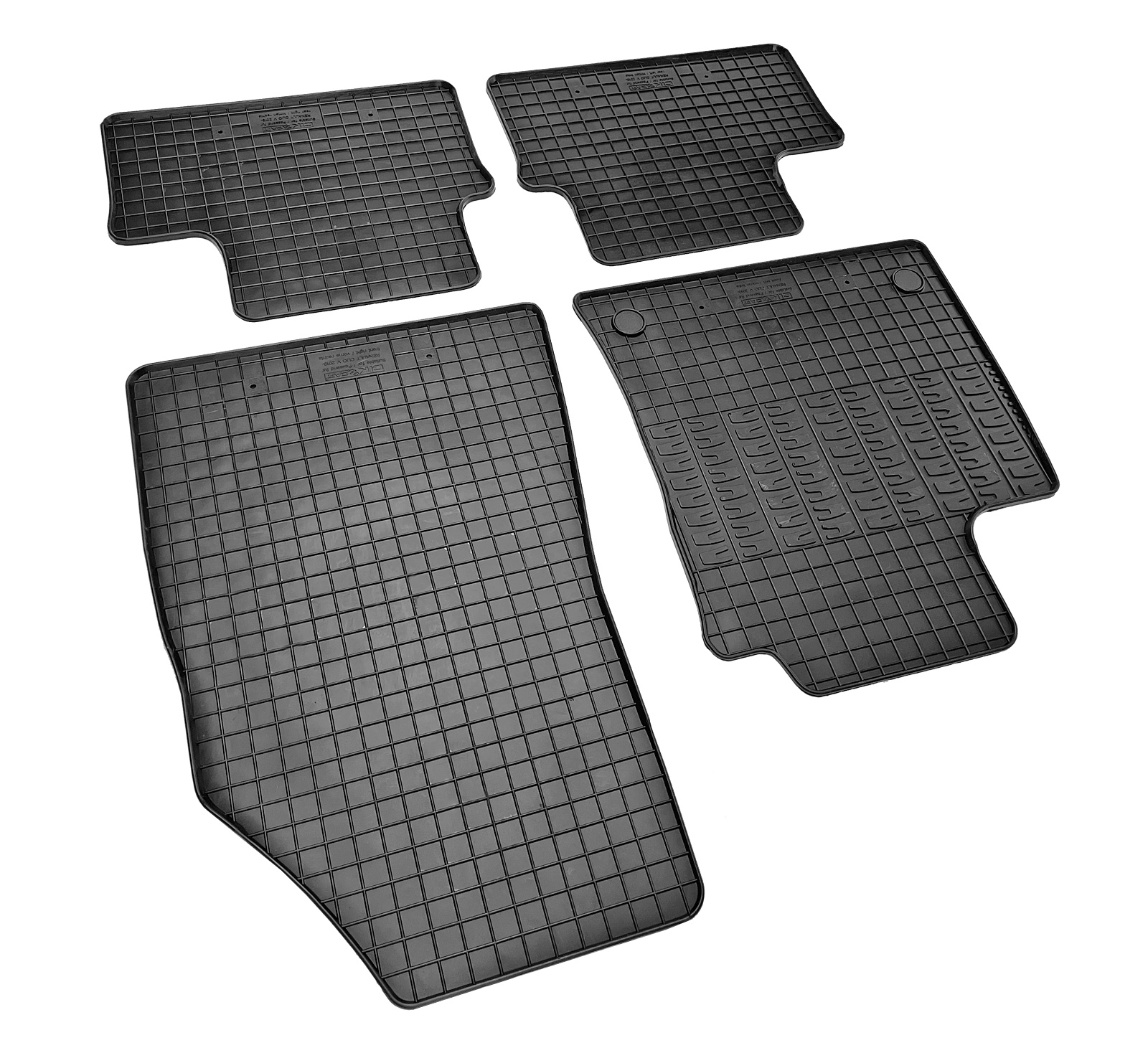 Set covorase auto din cauciuc Renault Clio 5 2019-; Clio 5 Hybrid 2020-; Mitsubishi Colt 2024-, Negre