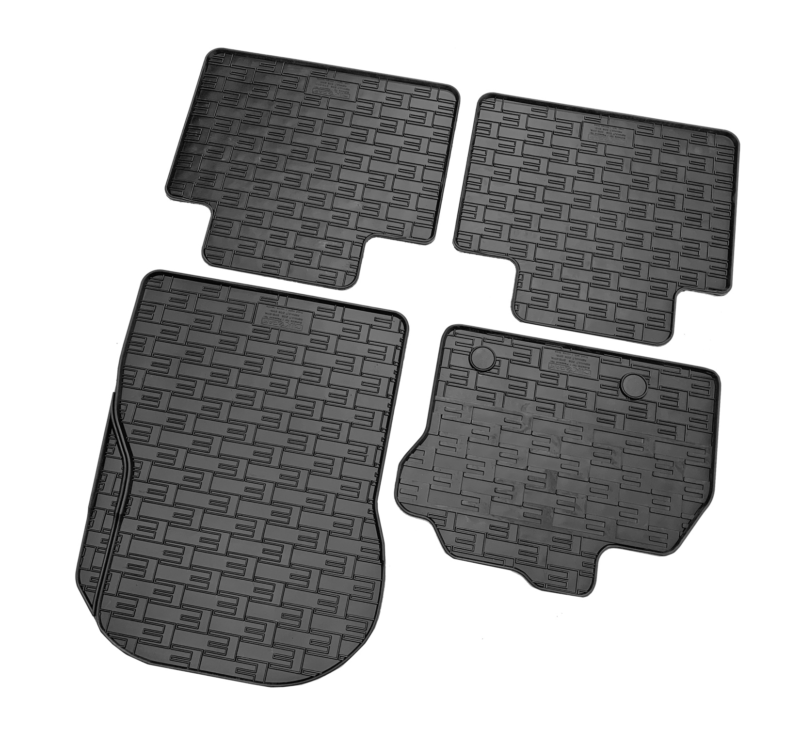 Set covorase auto din cauciuc Renault Zoe 2012-2018; 2019-, Negre