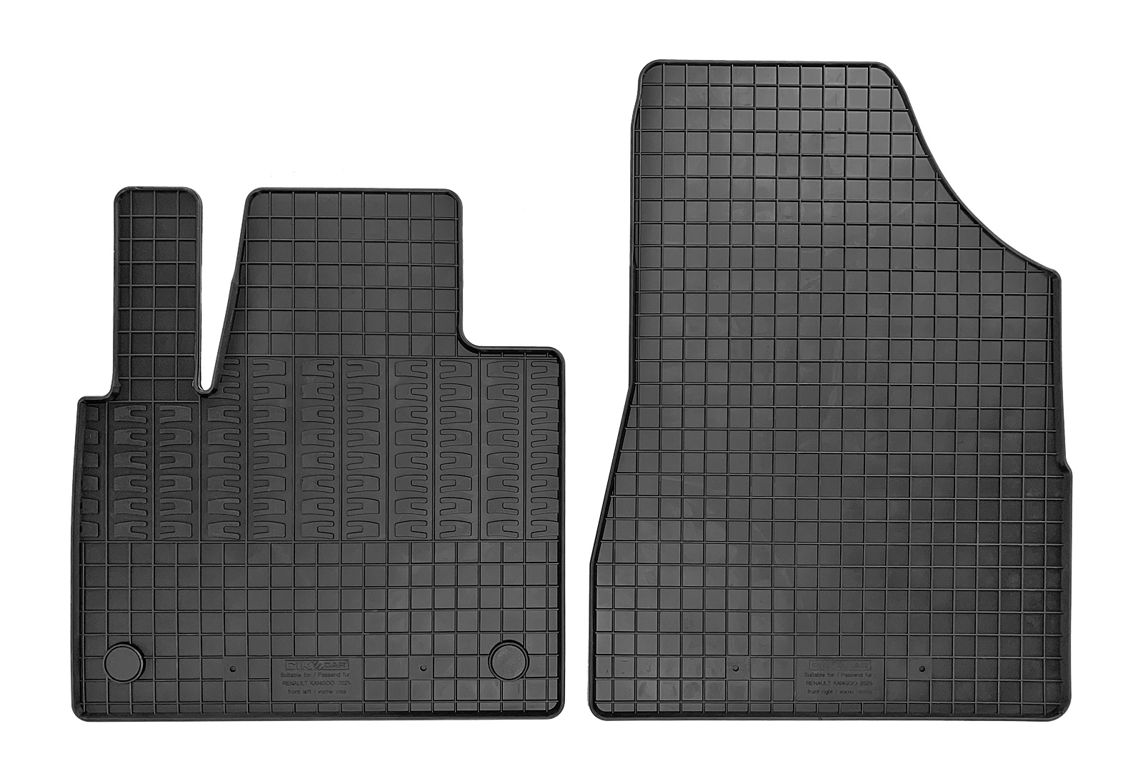 Set covorase auto din cauciuc Renault Kangoo 2021-, 2 Usi; Mercedes Citan 2021-, 2 Usi; Nissan Townstar 2021-, 2 Usi, Van, Negre