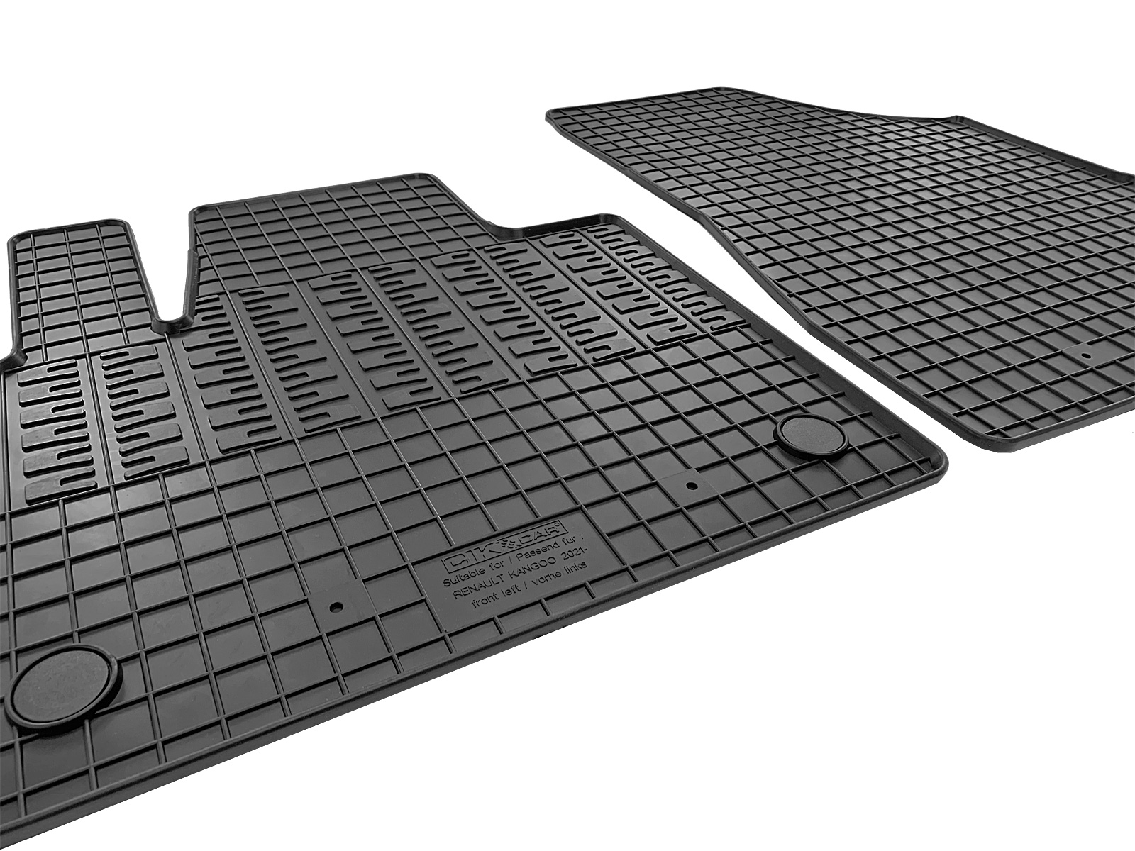 Set covorase auto din cauciuc Renault Kangoo 2021-, 2 Usi; Mercedes Citan 2021-, 2 Usi; Nissan Townstar 2021-, 2 Usi, Van, Negre