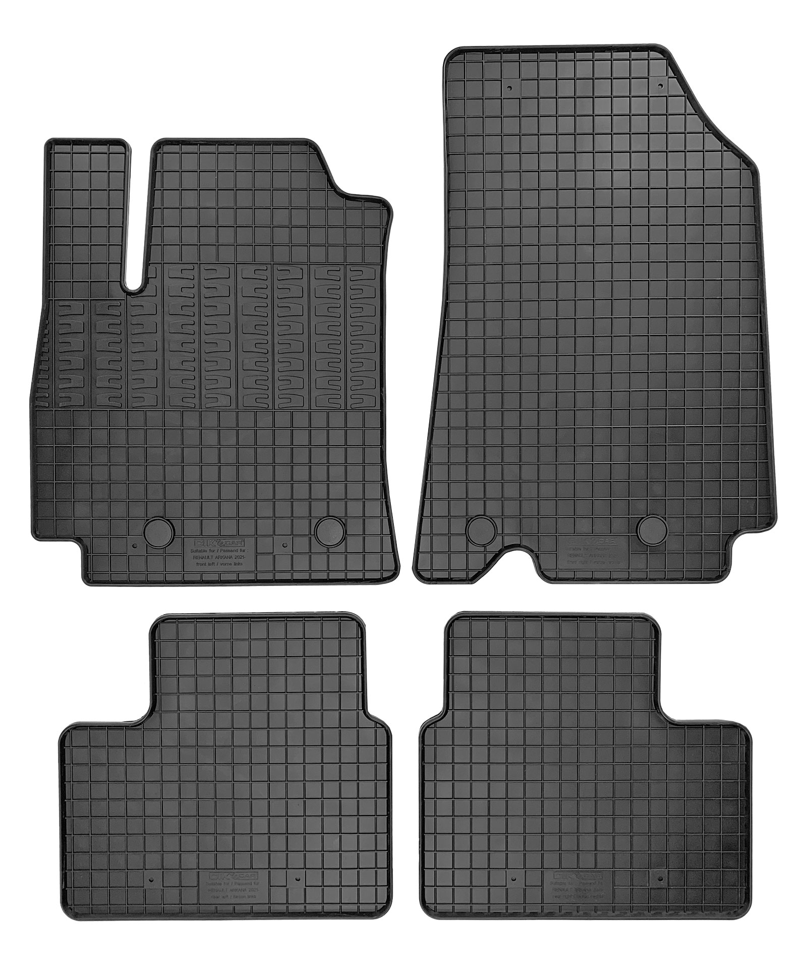 Set covorase auto din cauciuc Renault Arkana 2021-, Negre