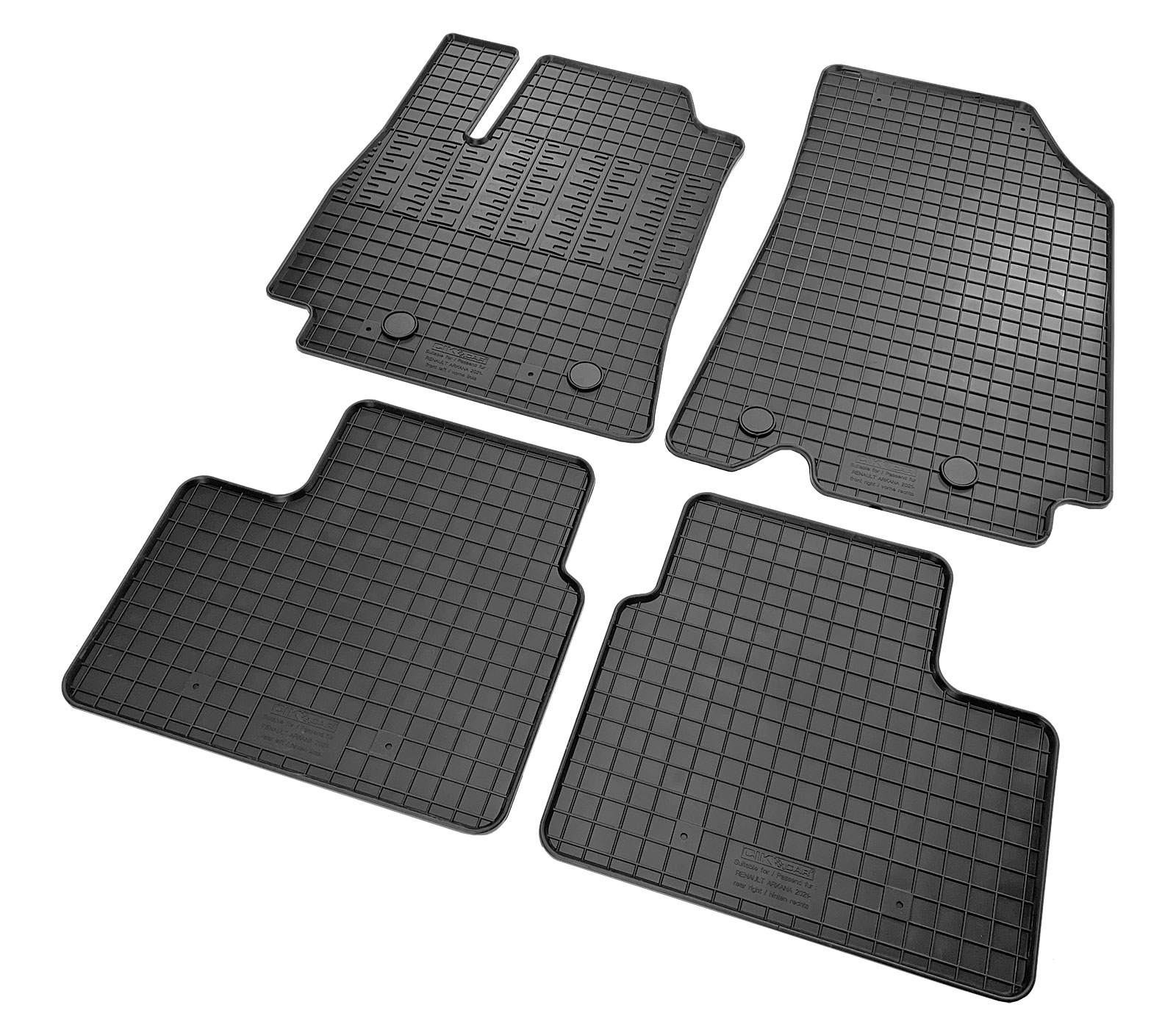 Set covorase auto din cauciuc Renault Arkana 2021-, Negre