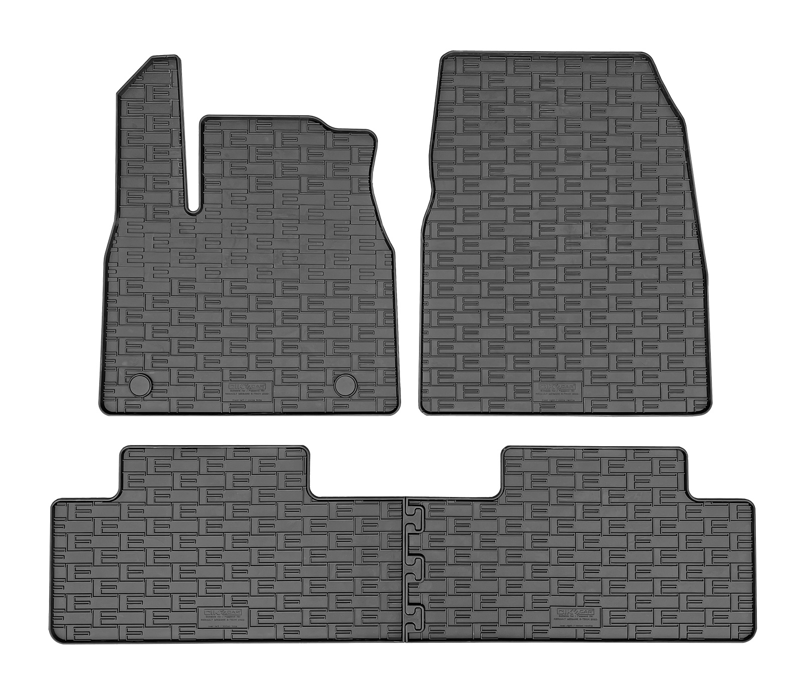 Set covorase auto din cauciuc Renault Megane E-Tech Electric 2022-, Negre