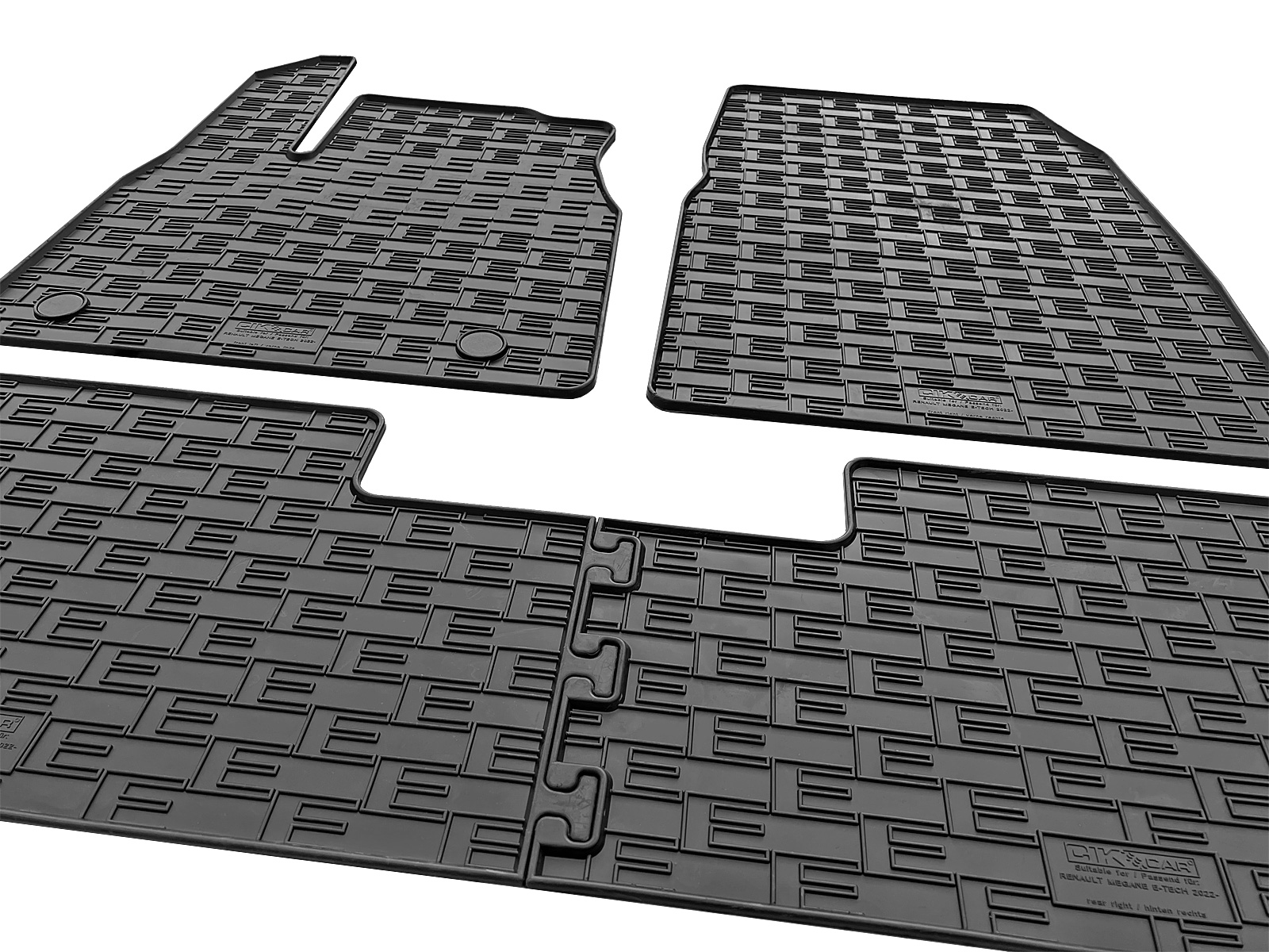 Set covorase auto din cauciuc Renault Megane E-Tech Electric 2022-, Negre