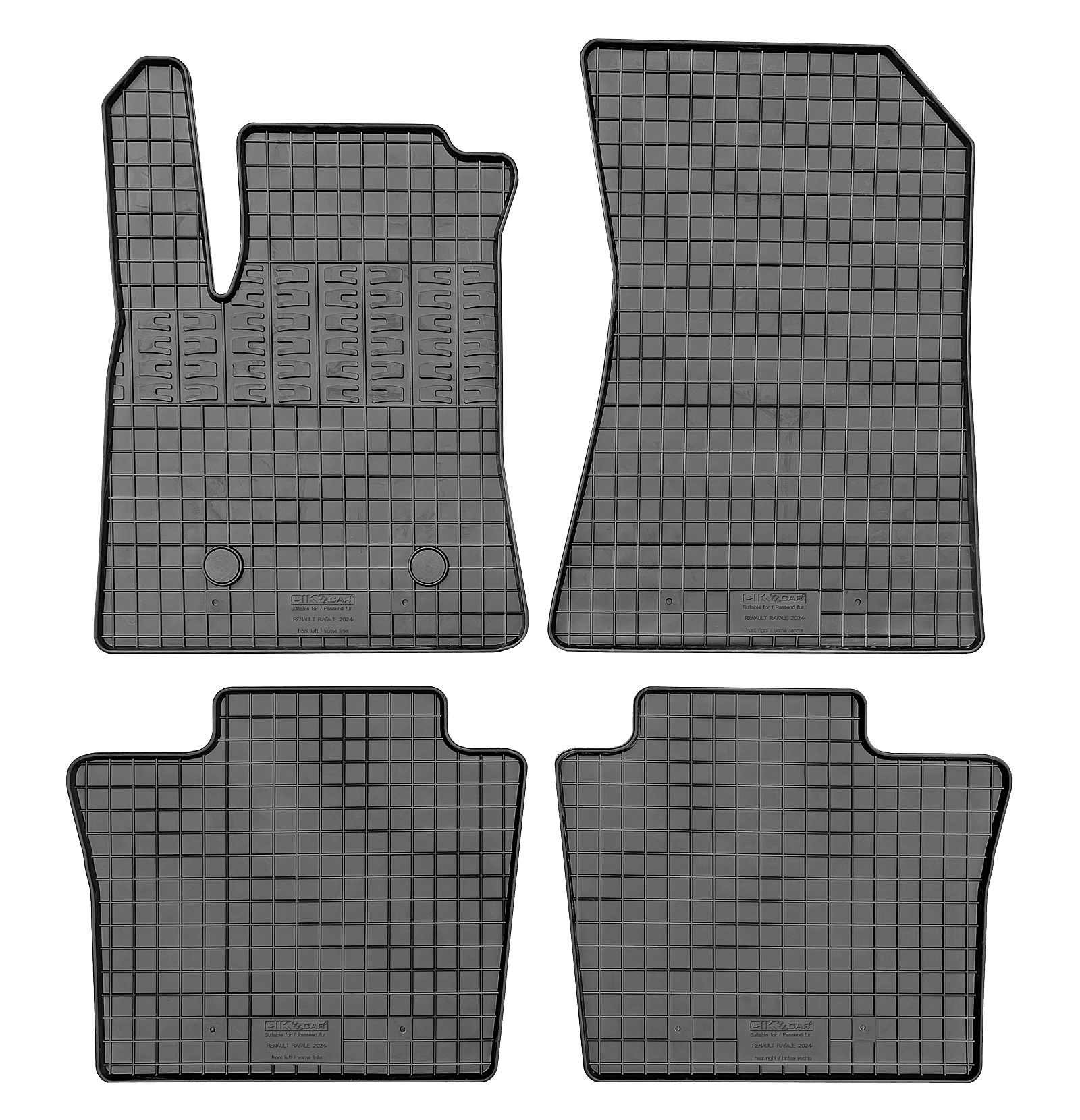 Set covorase auto din cauciuc Renault Rafale 2024-, Negre