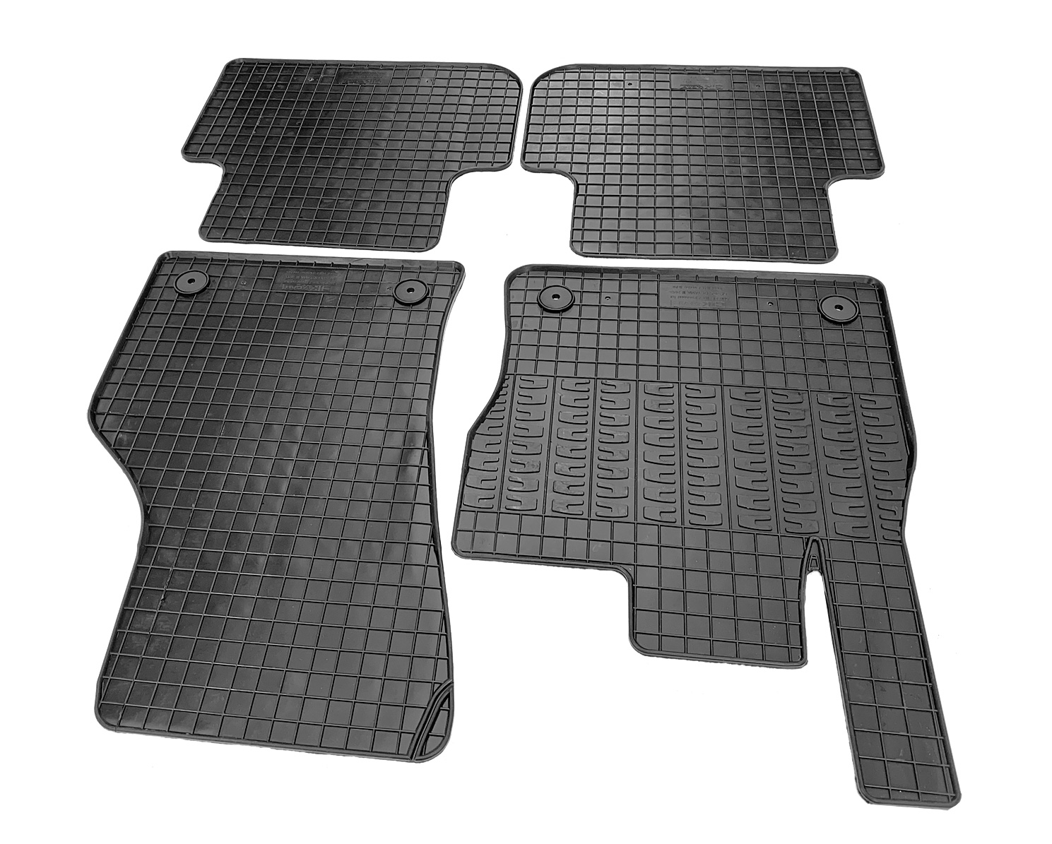Set covorase auto din cauciuc Skoda Octavia 3 (5E) 2013-2020; Skoda Octavia 4 2020-, cu prelungire zona repaus, Negre