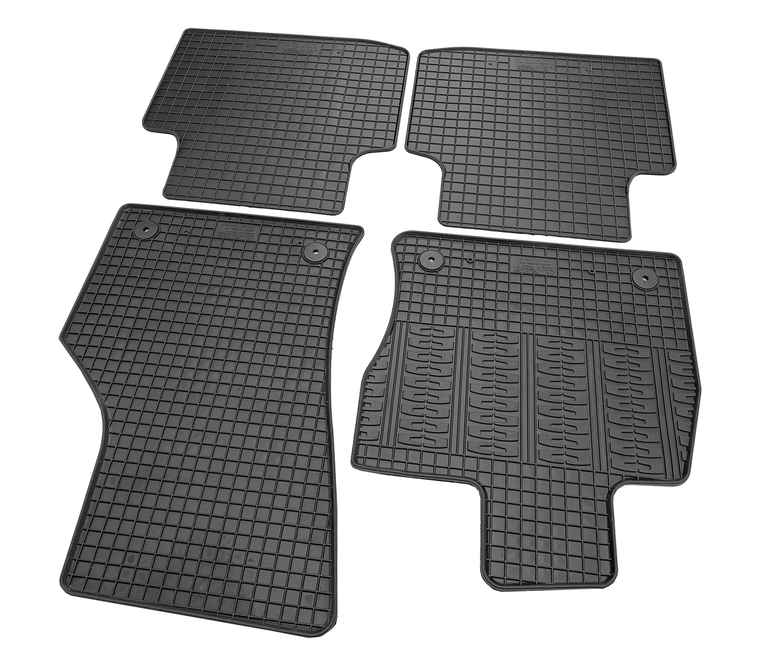 Set covorase auto din cauciuc Skoda Superb 3 (3V) 2016-2024, Negre