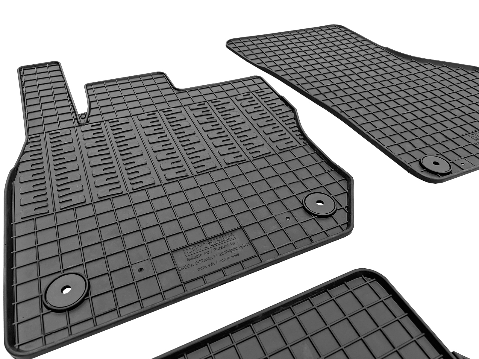 Set covorase auto din cauciuc Skoda Octavia 4 2020-, E-Tec Mild Hybrid, Negre