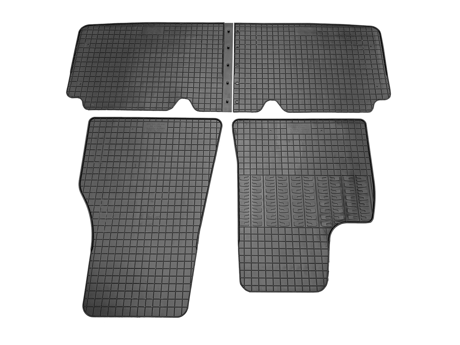 Set covorase auto din cauciuc Tesla S 2012-, Negre