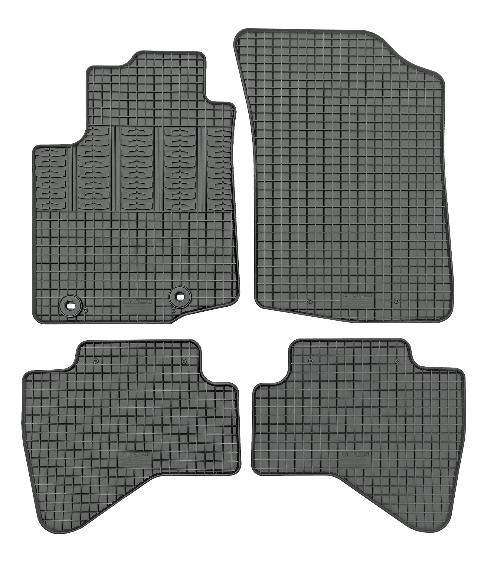 Set covorase auto din cauciuc Toyota Aygo (AB40) 2014-2022, Negre
