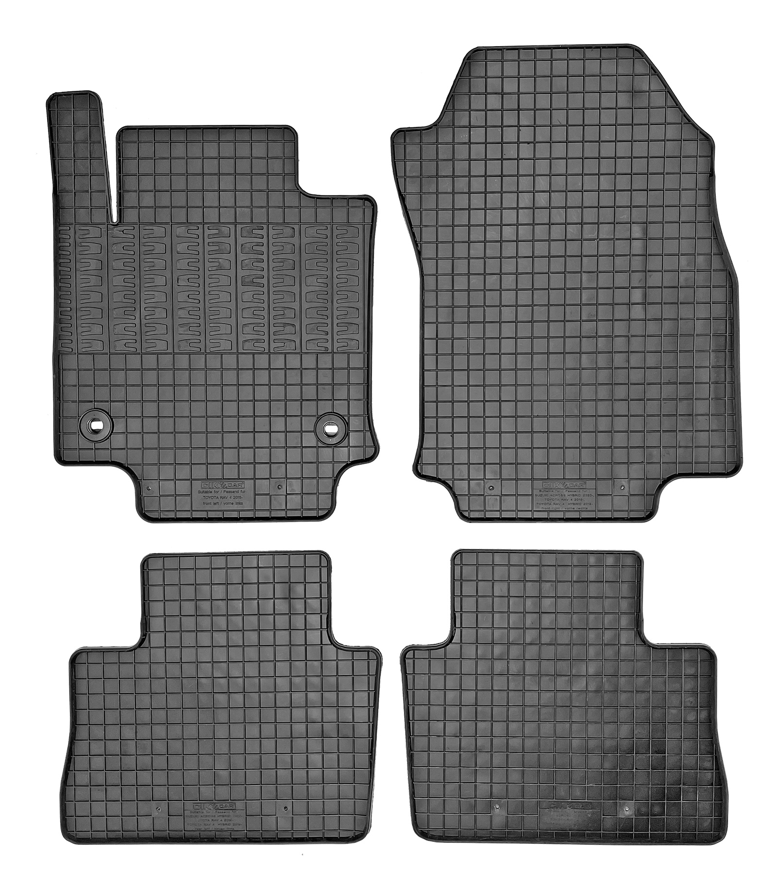 Set covorase auto din cauciuc Toyota Rav 4 (XA50) 2019-, Negre
