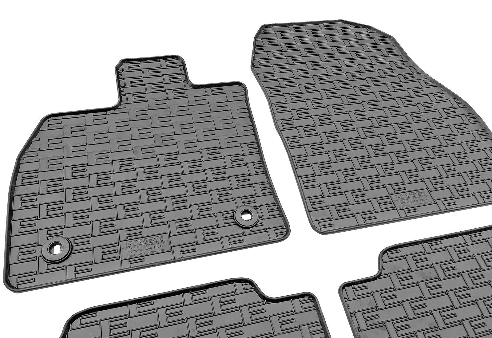 Set covorase auto din cauciuc Toyota BZ4X (EAM10) 2022-, Electric, Negre