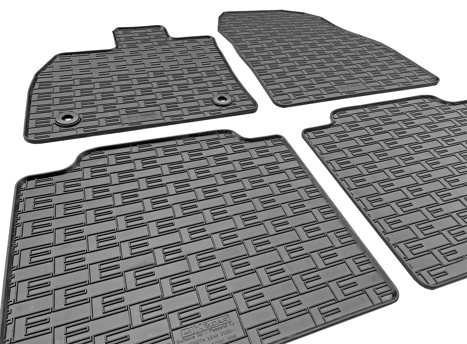 Set covorase auto din cauciuc Toyota BZ4X (EAM10) 2022-, Electric, Negre