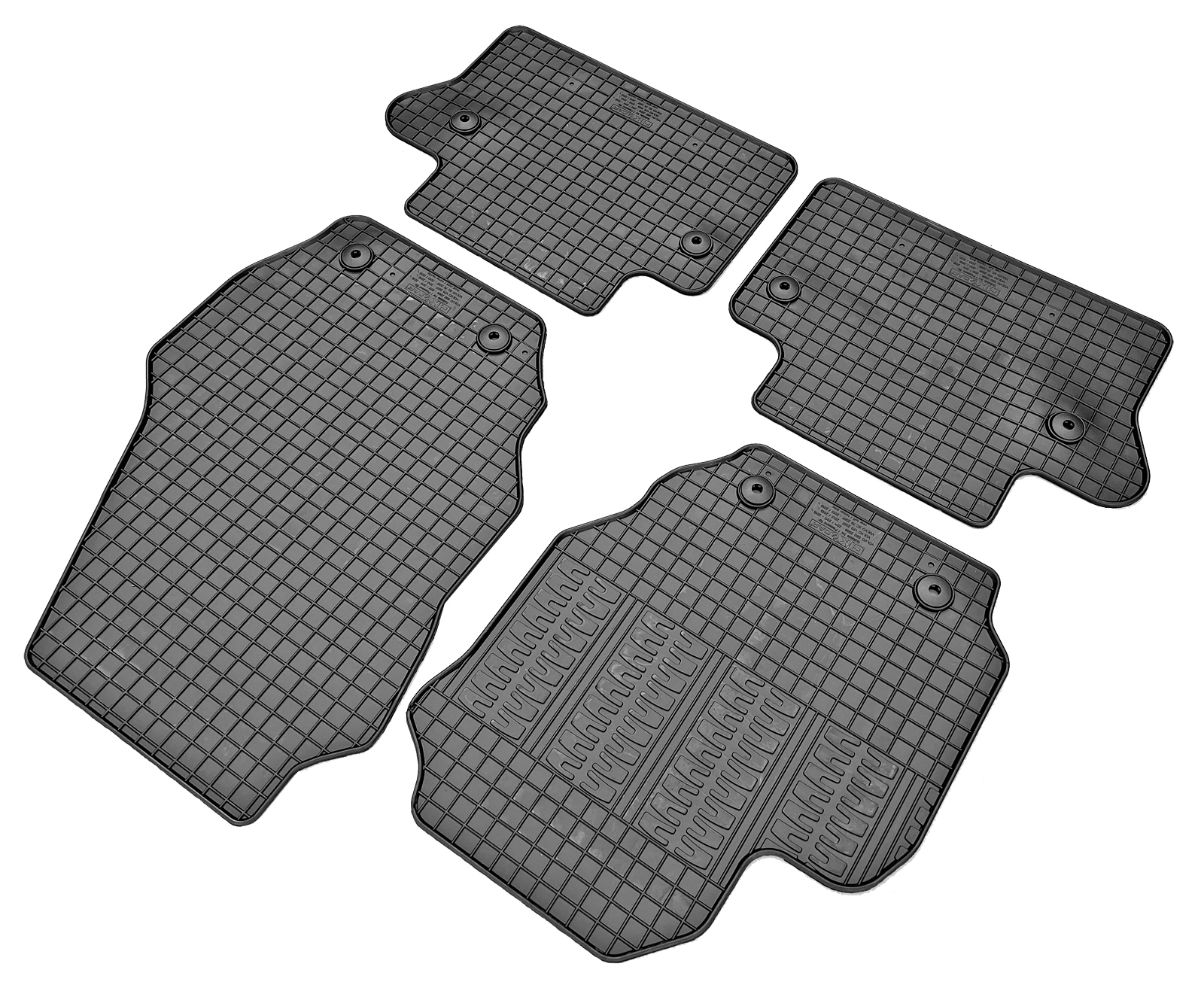 Set covorase auto din cauciuc Volvo XC70 2007-2016; Volvo V70 (BW) 2007-2013 13-; Volvo S80 (AS) 2006-2011, 2011-2015, Negre