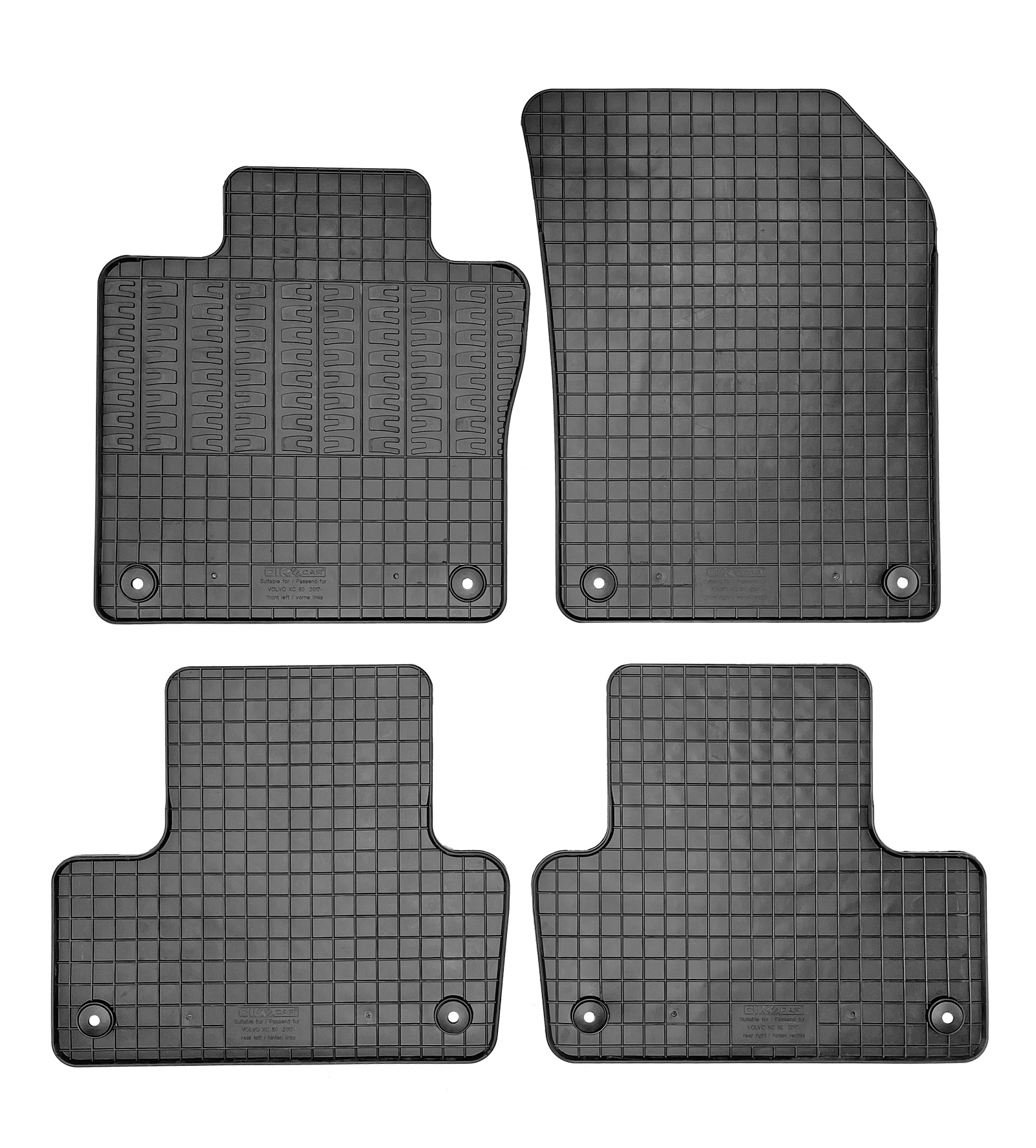 Set covorase auto din cauciuc Volvo XC60 2017-, Negre