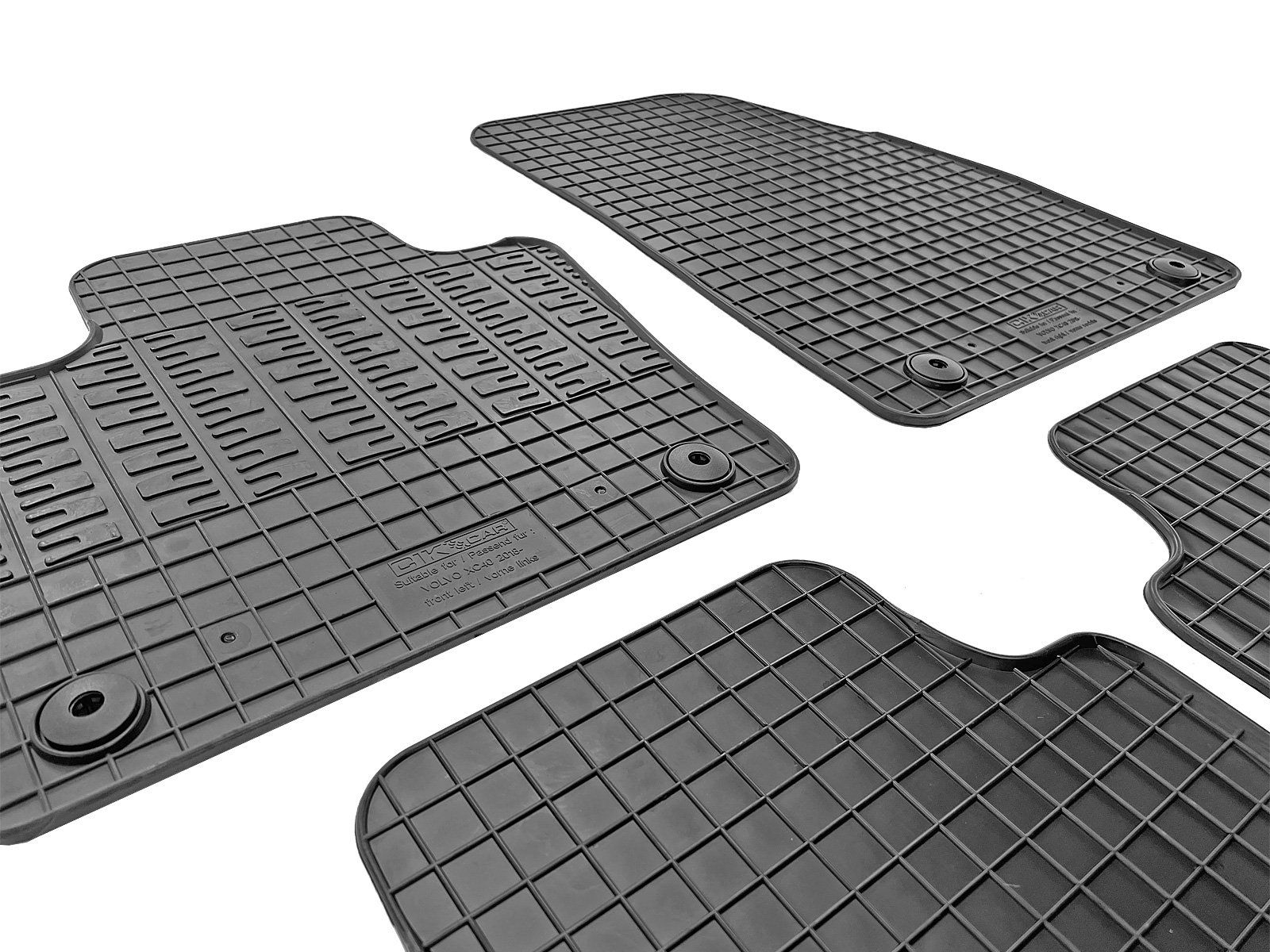 Set covorase auto din cauciuc Volvo XC40 2018-2024, Negre