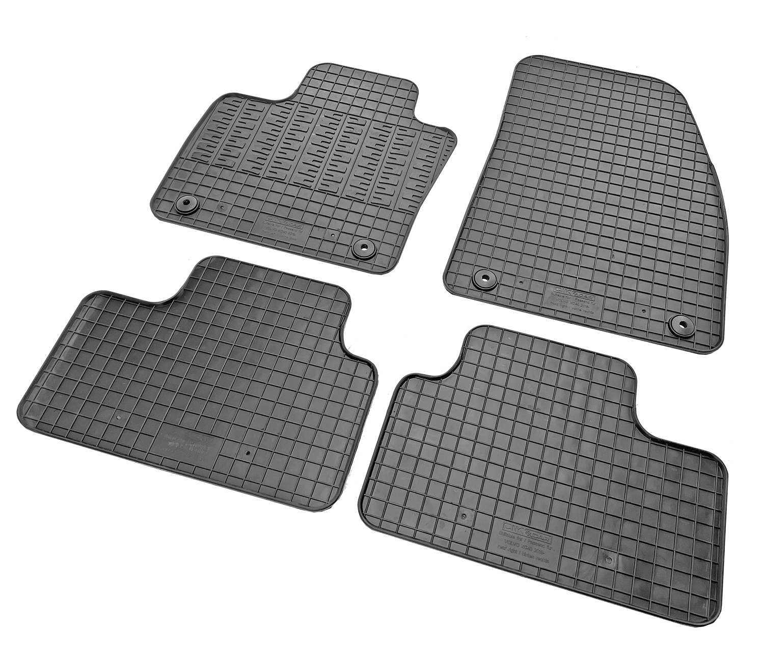 Set covorase auto din cauciuc Volvo XC40 2018-2024, Negre