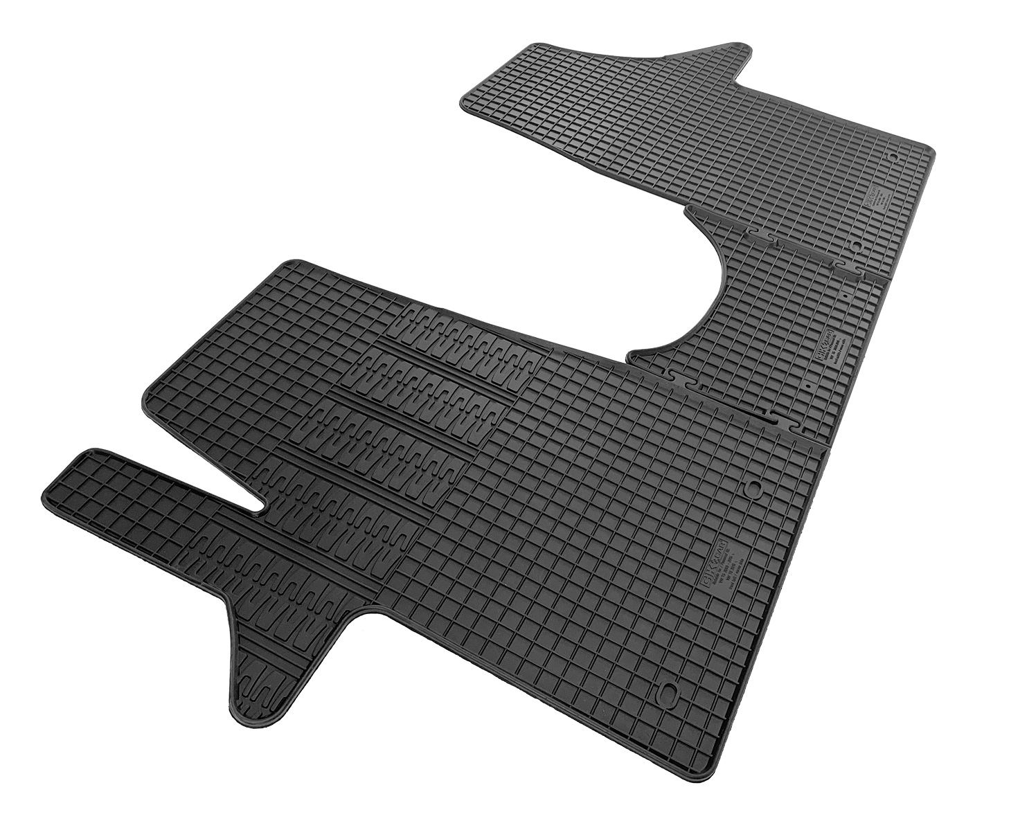 Set covorase auto din cauciuc VW T5 2003-2014, [ tunel inalt ], Negre